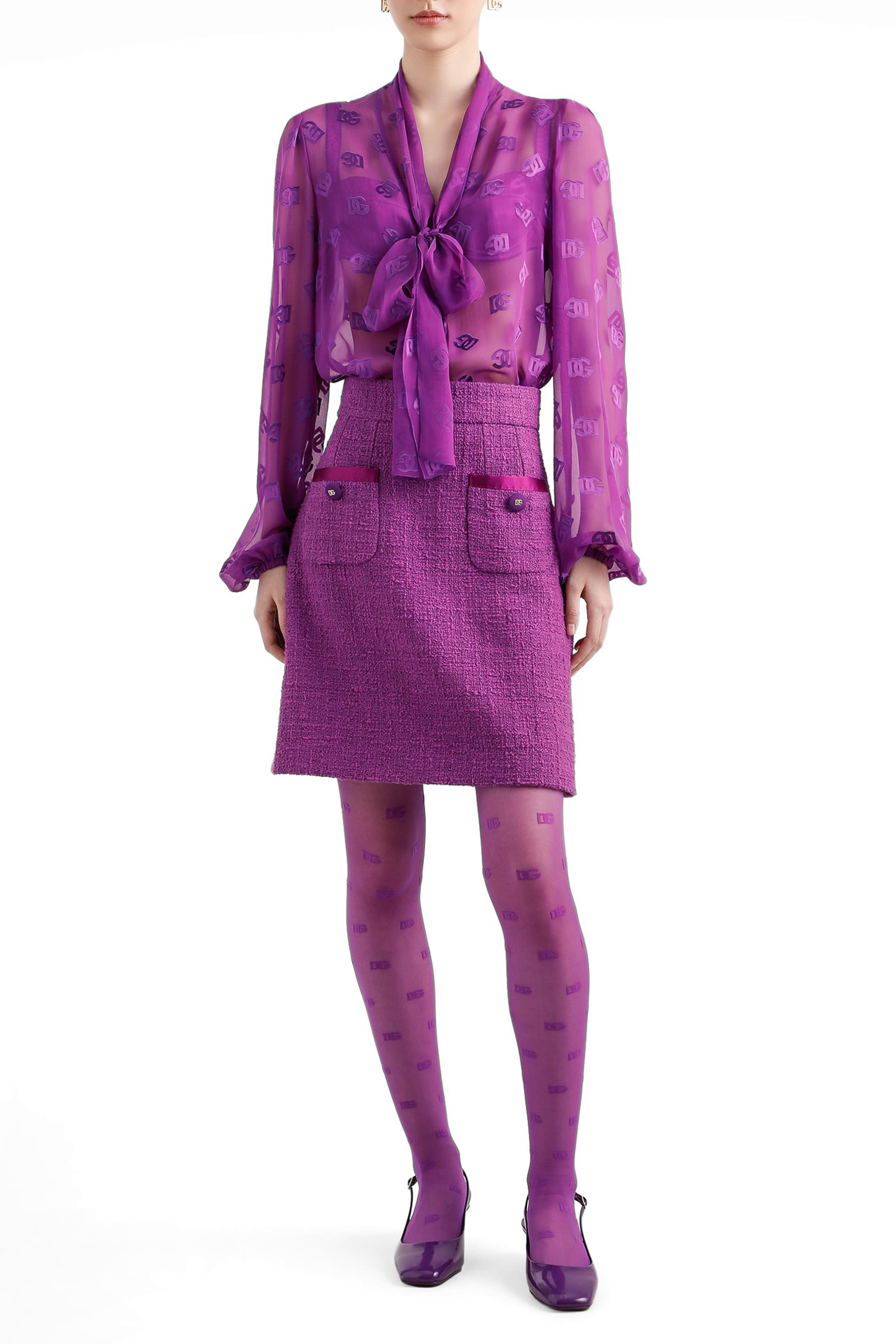 DG All-Over Logo Blouse