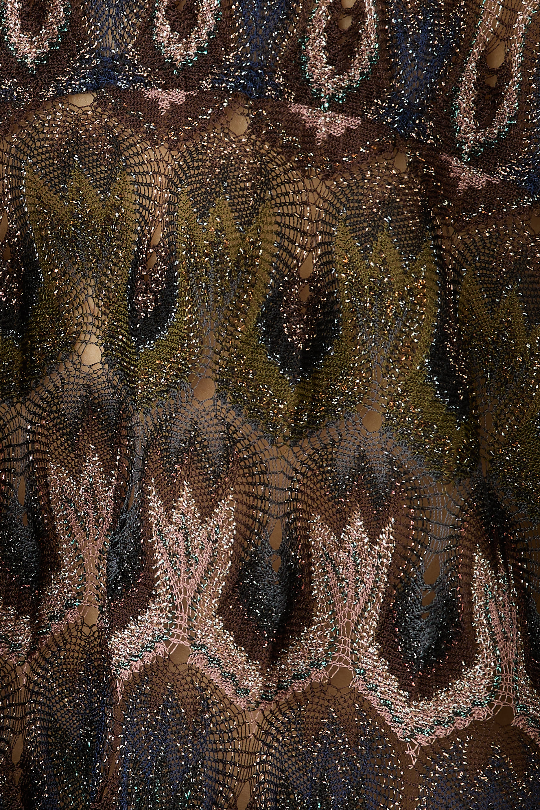  Viscose Lam&eacute; Blouse with Arabesque Motif