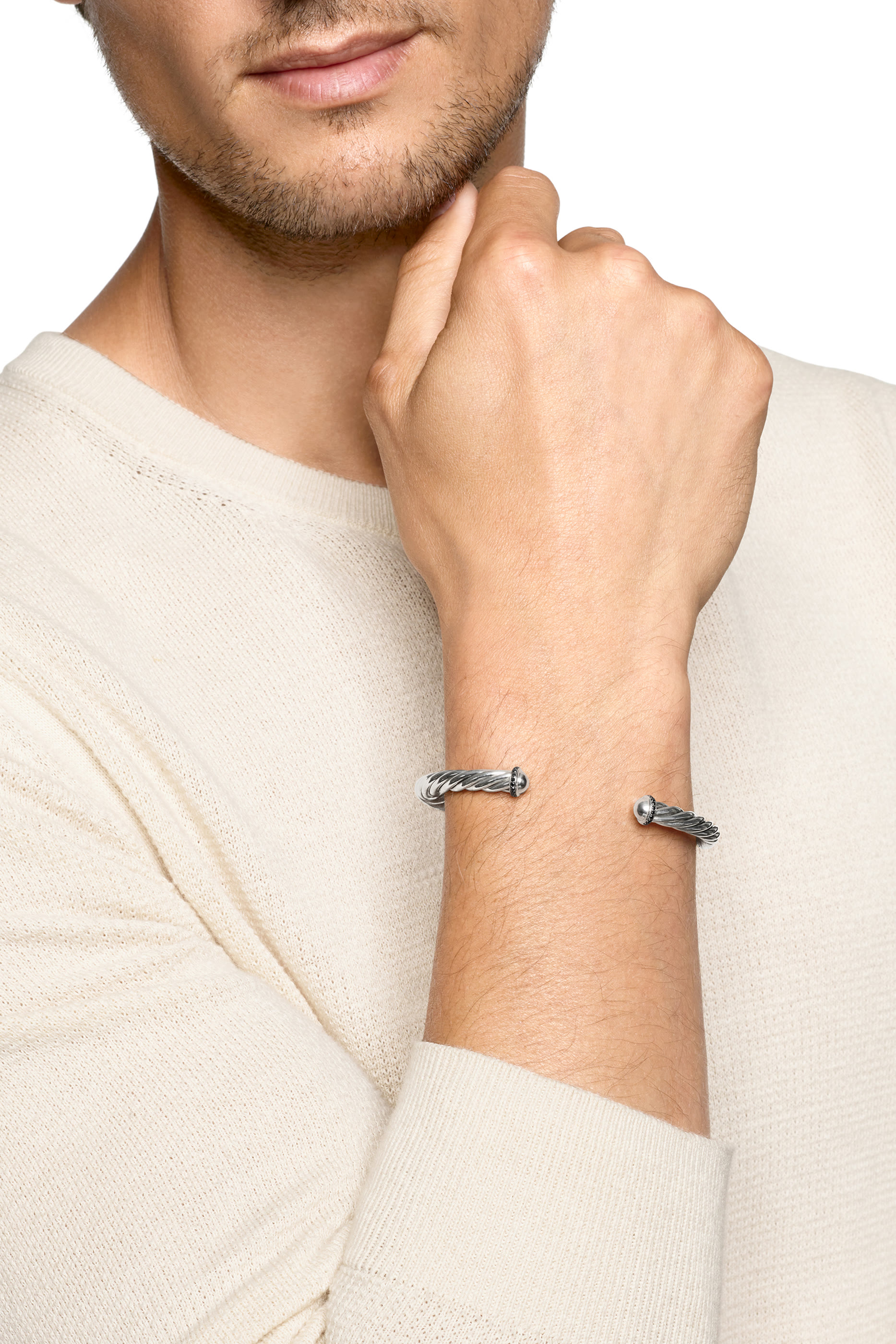 Curb Chain Bracelet, Sterling Silver