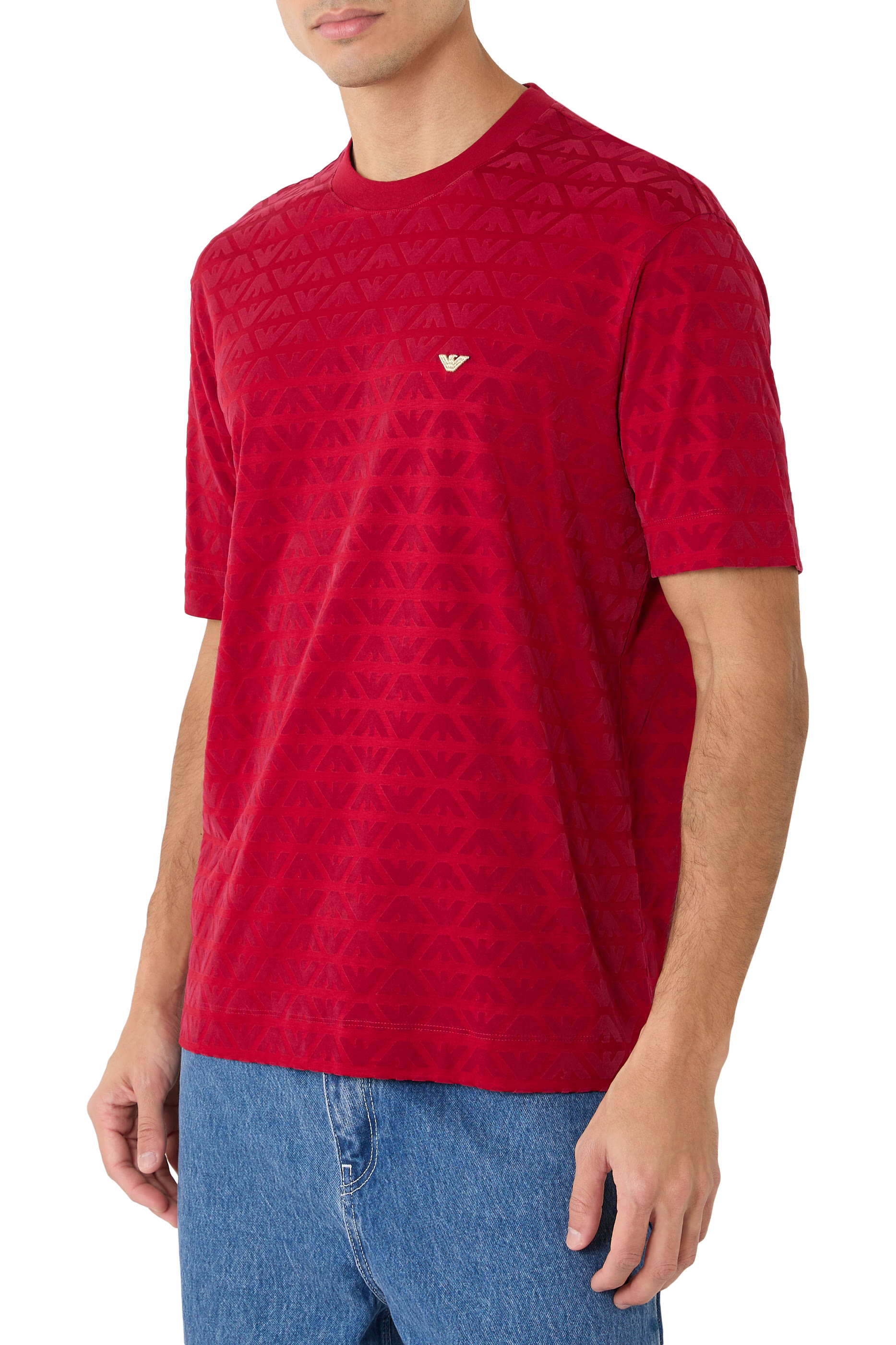 Lunar New Year Lyocell-Blend Jersey T-Shirt With Flocked Eagles