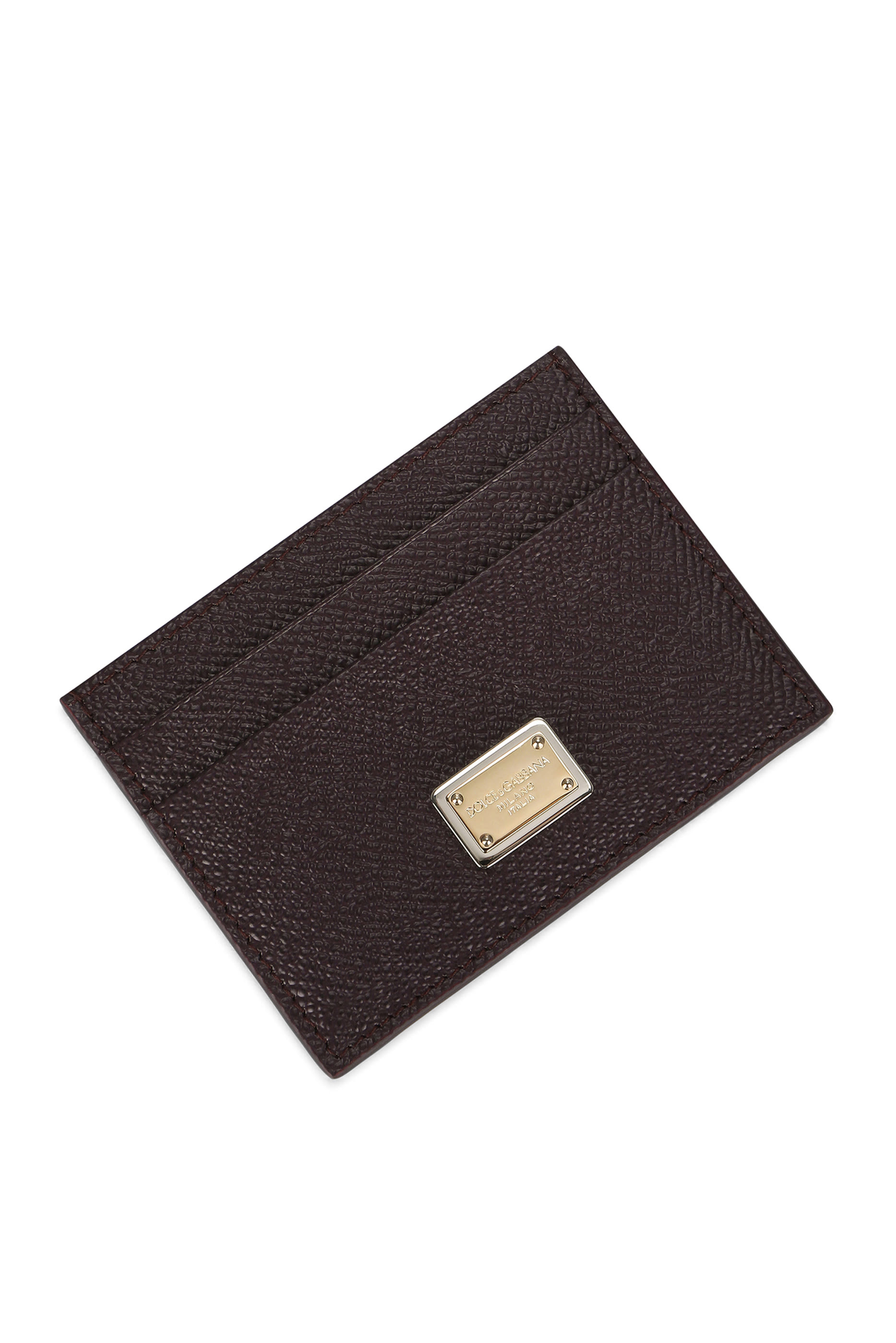 Calfskin Card Holder with Branded Plate