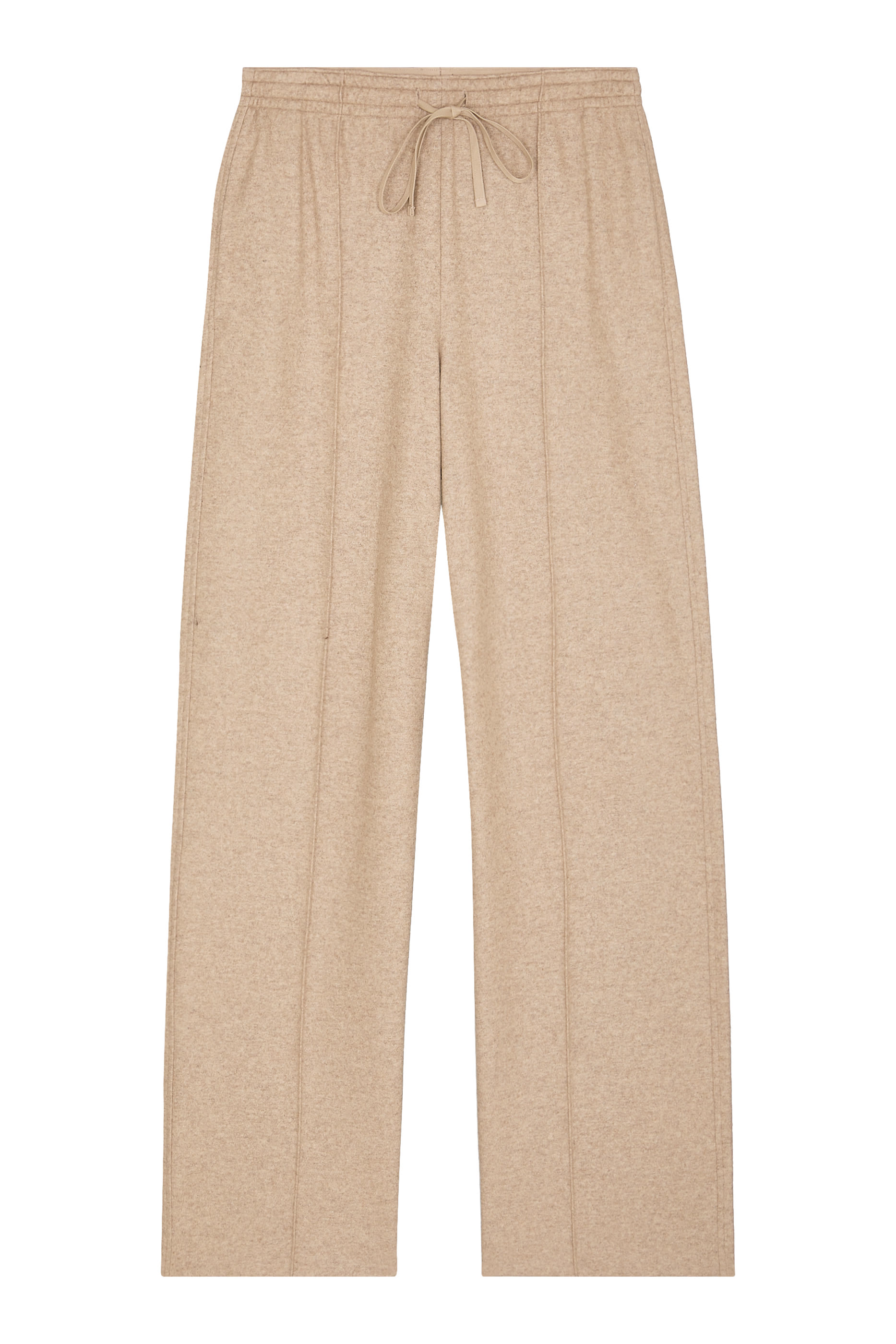 Wool-Blend Tailored Wide-Leg Pant 