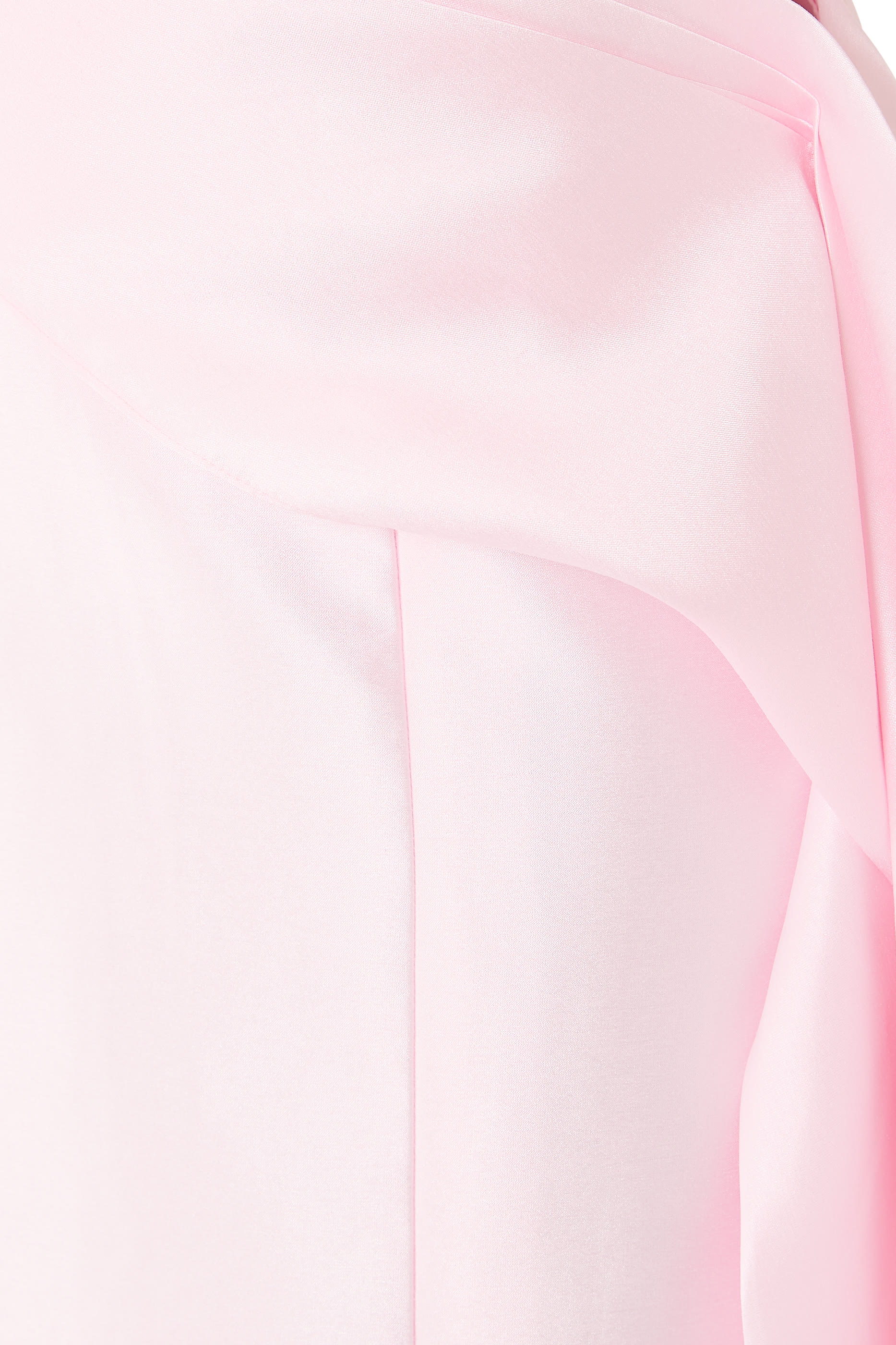 Off-Shoulder Skinny Mikado Gown with Side Train