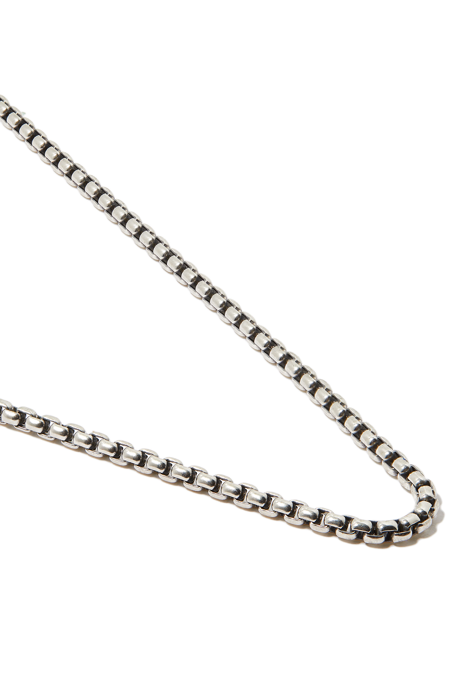 Box Chain Necklace, 18K Yellow Gold