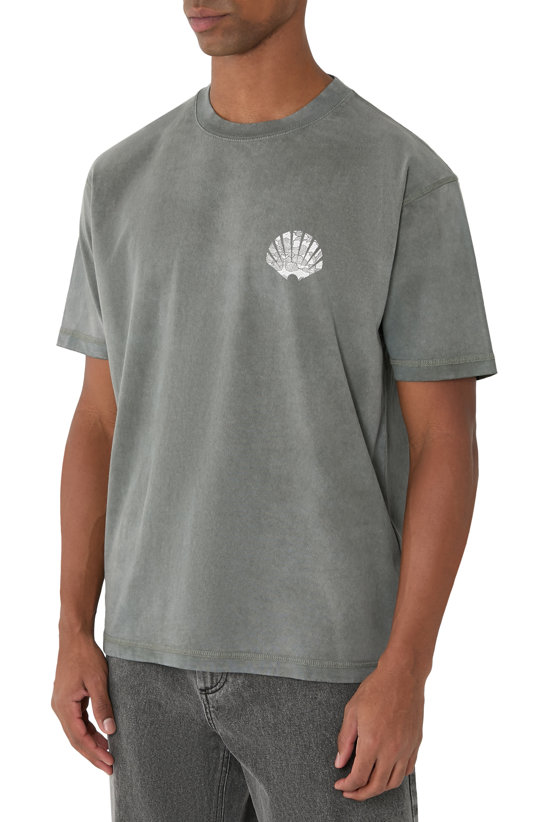 Lace Print Logo T-Shirt