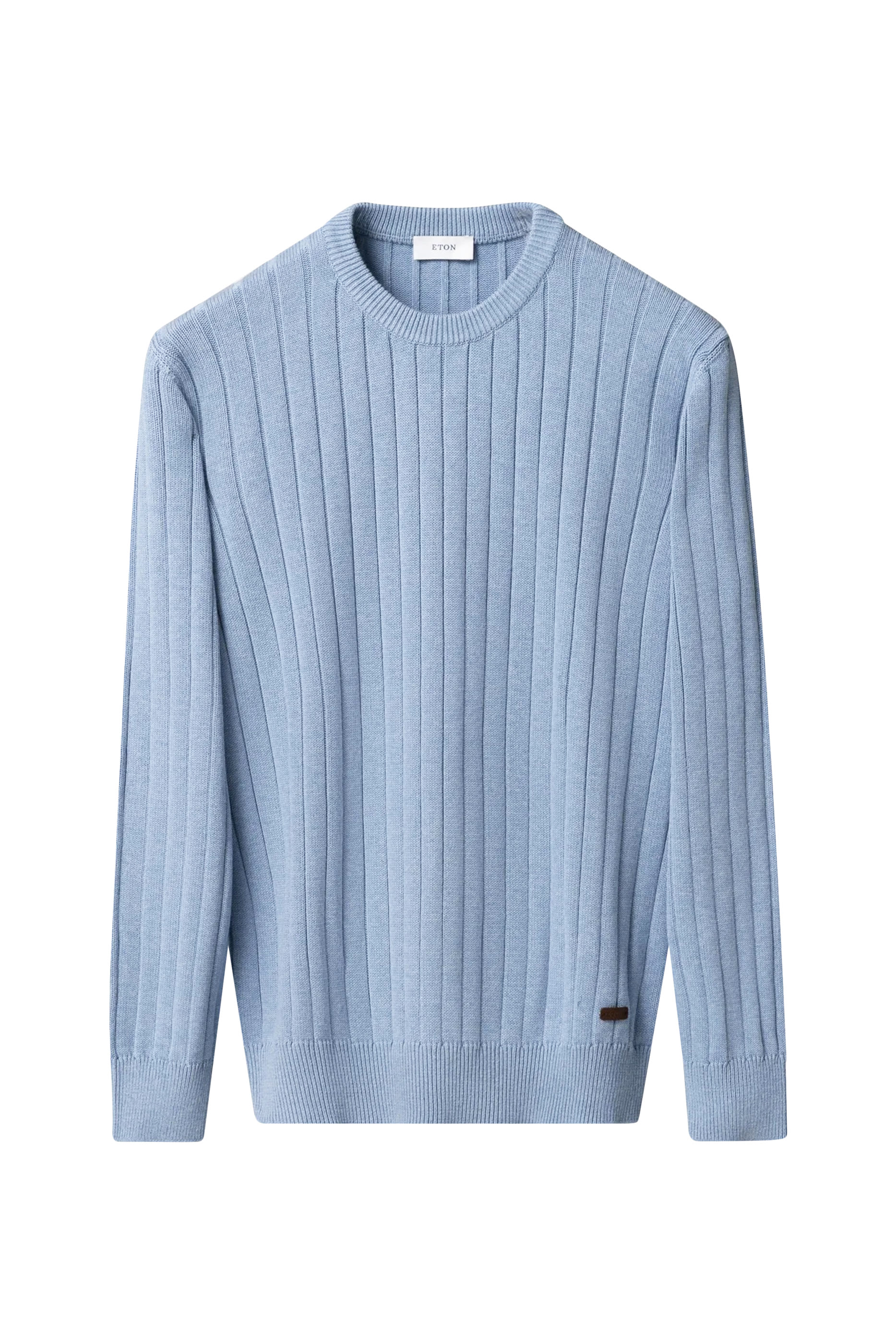 Rib-Knit Crewneck Sweater