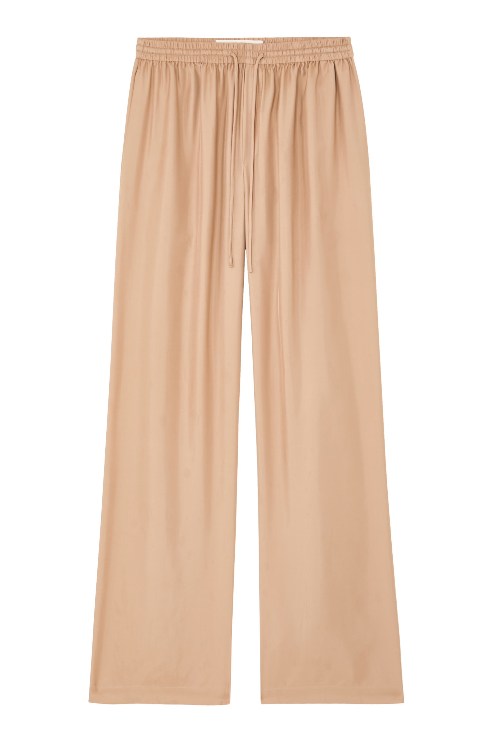 Silk Wide-Leg Trousers