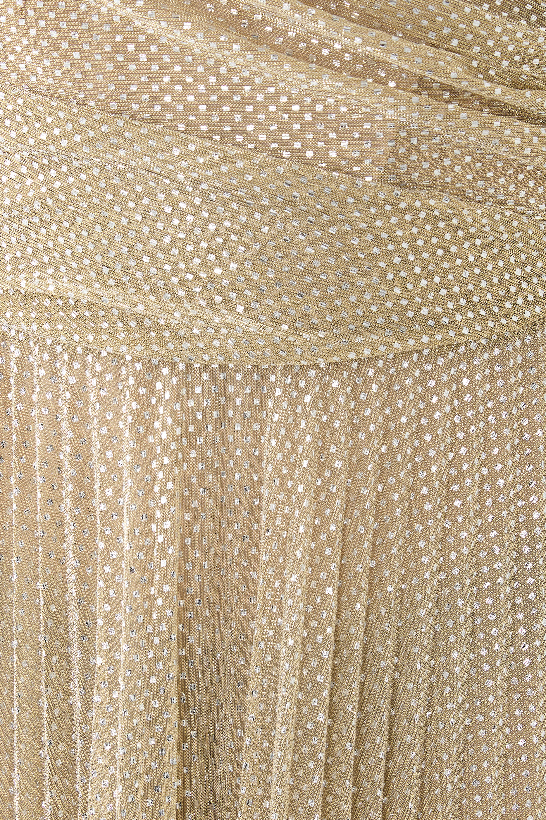 Mermaid Voile Off-Shoulder Pleated Gown