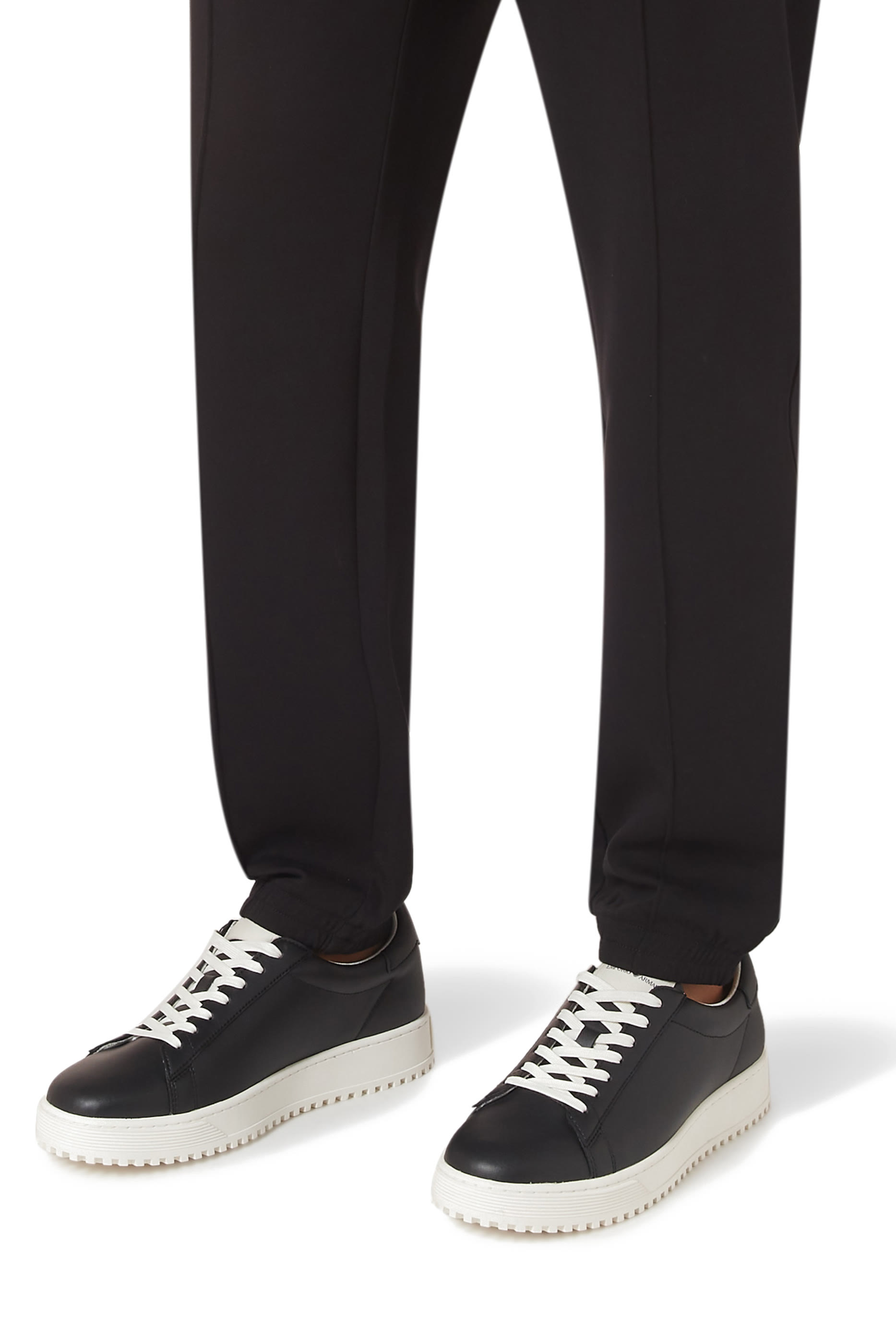 Logo Leather Sneakers