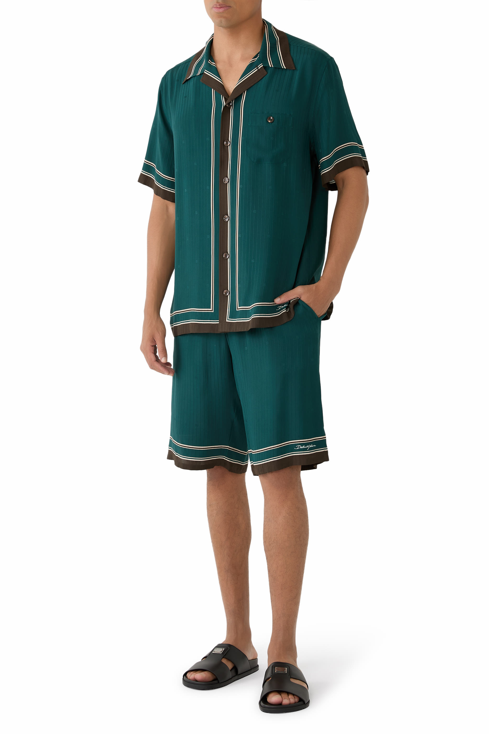  Logo Jacquard Martini Shirt