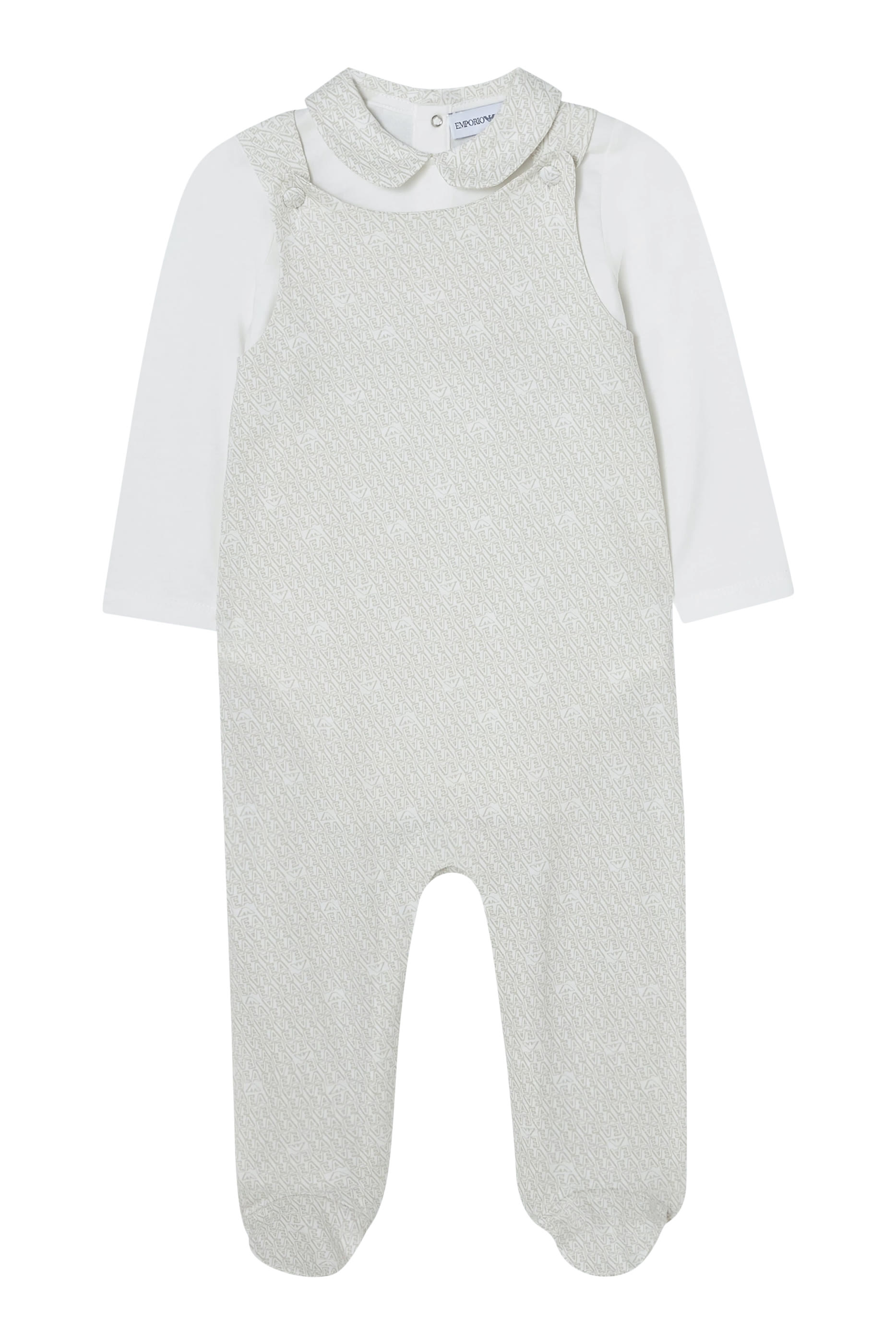 Kids Cotton Dungarees & Top Set