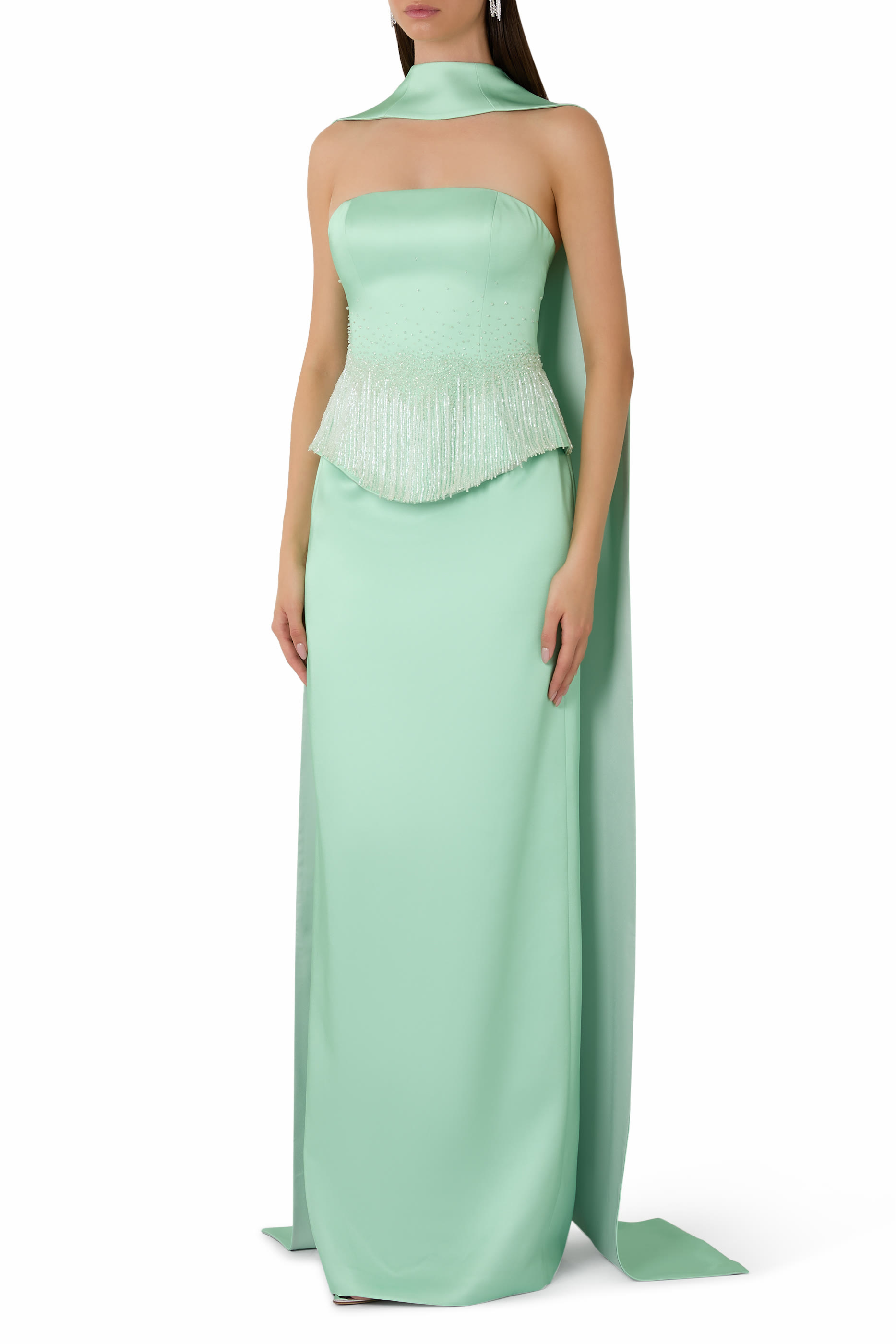 Luz Silk Taffeta Gown