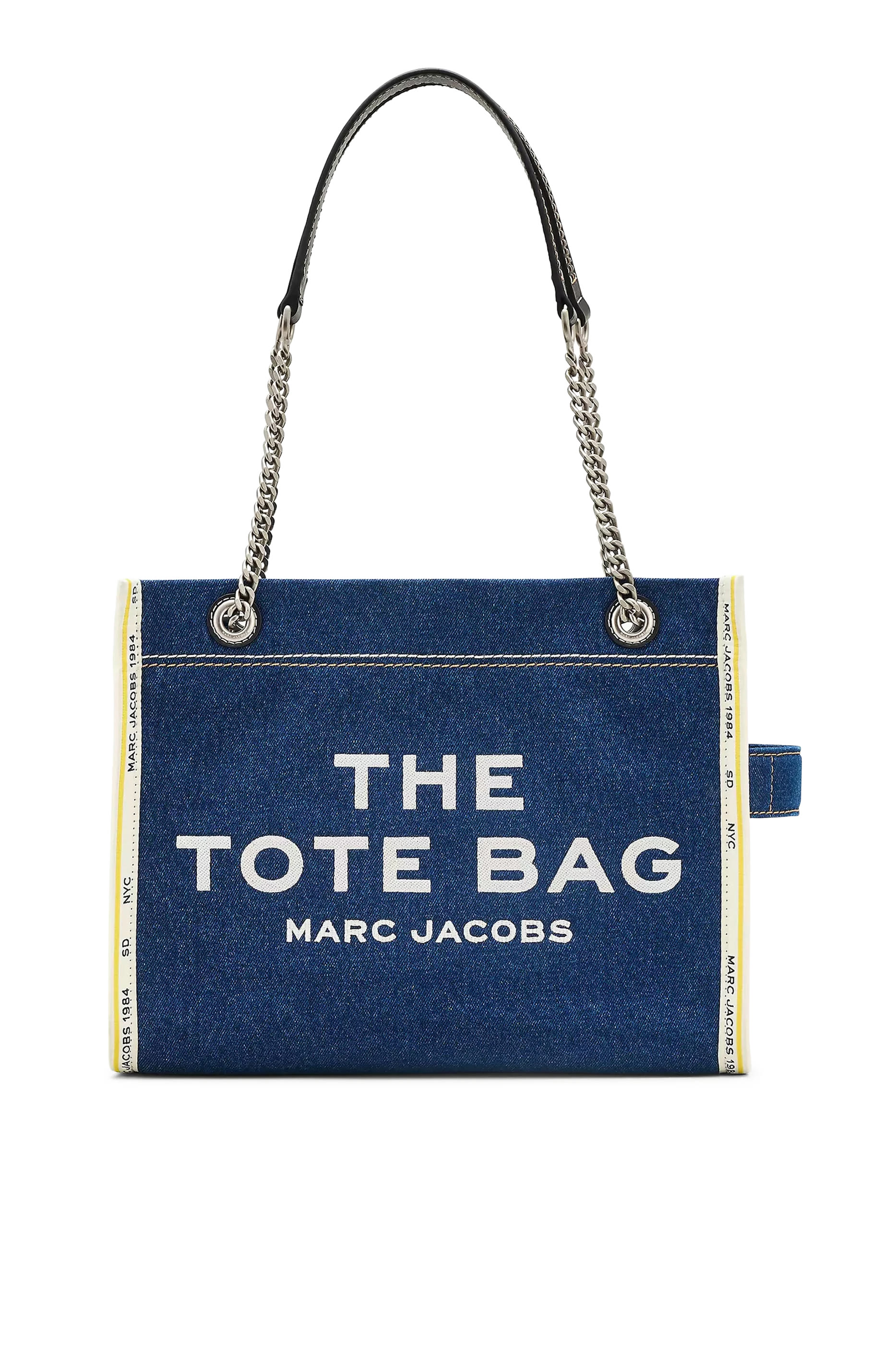 The Denim Chain Medium Tote Bag