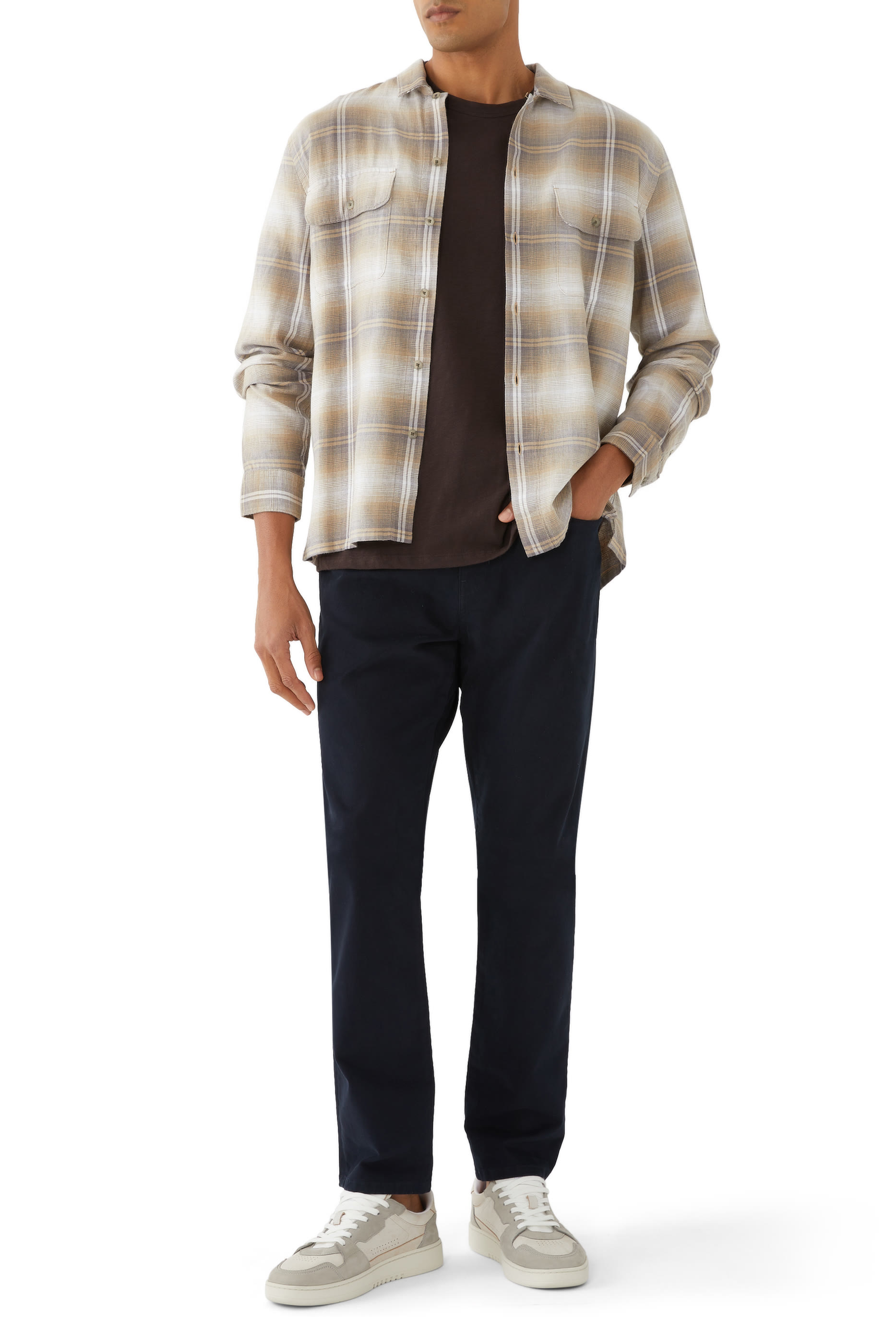 Peached Stretch-Cotton Pant