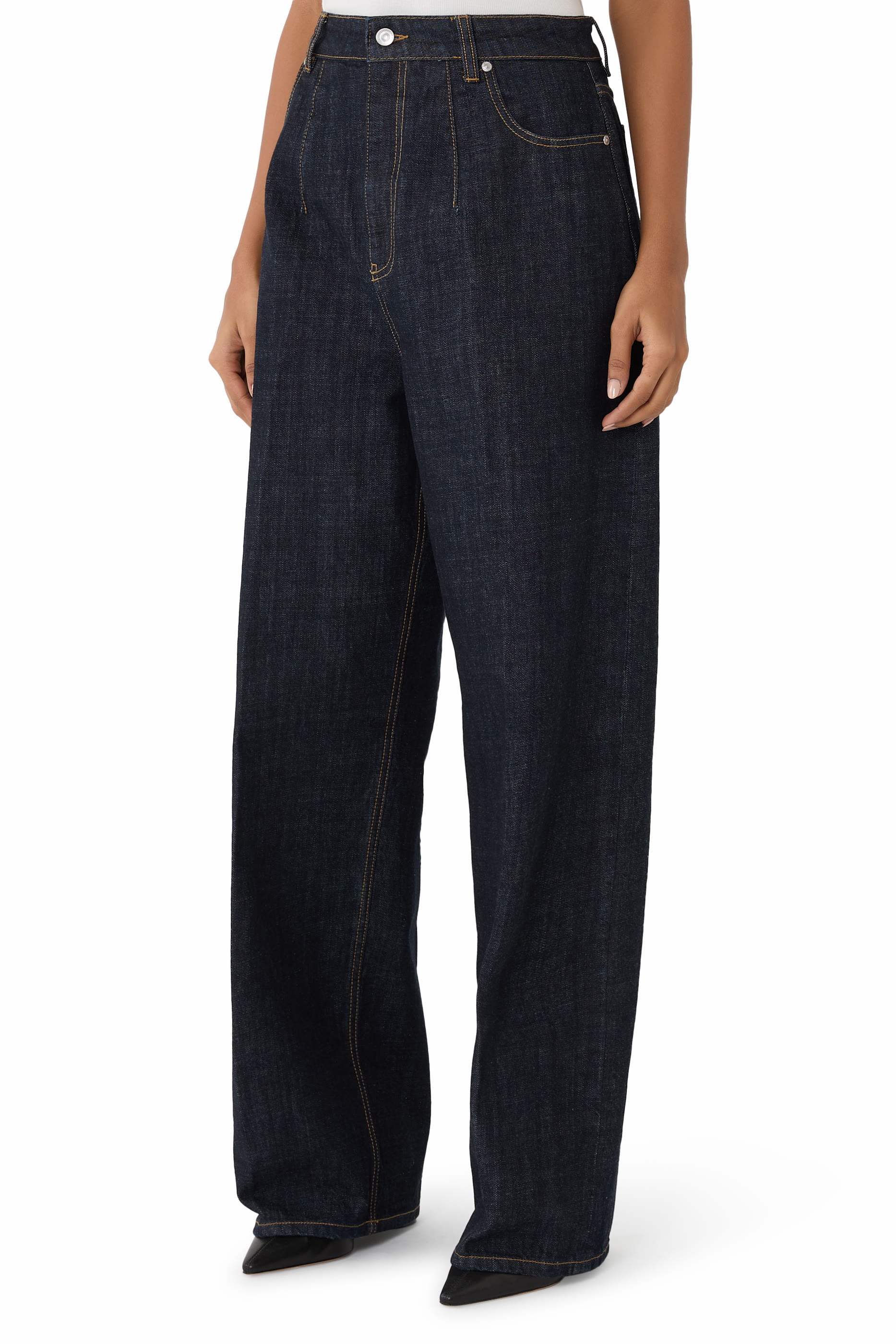 High Waist Cinch Jeans