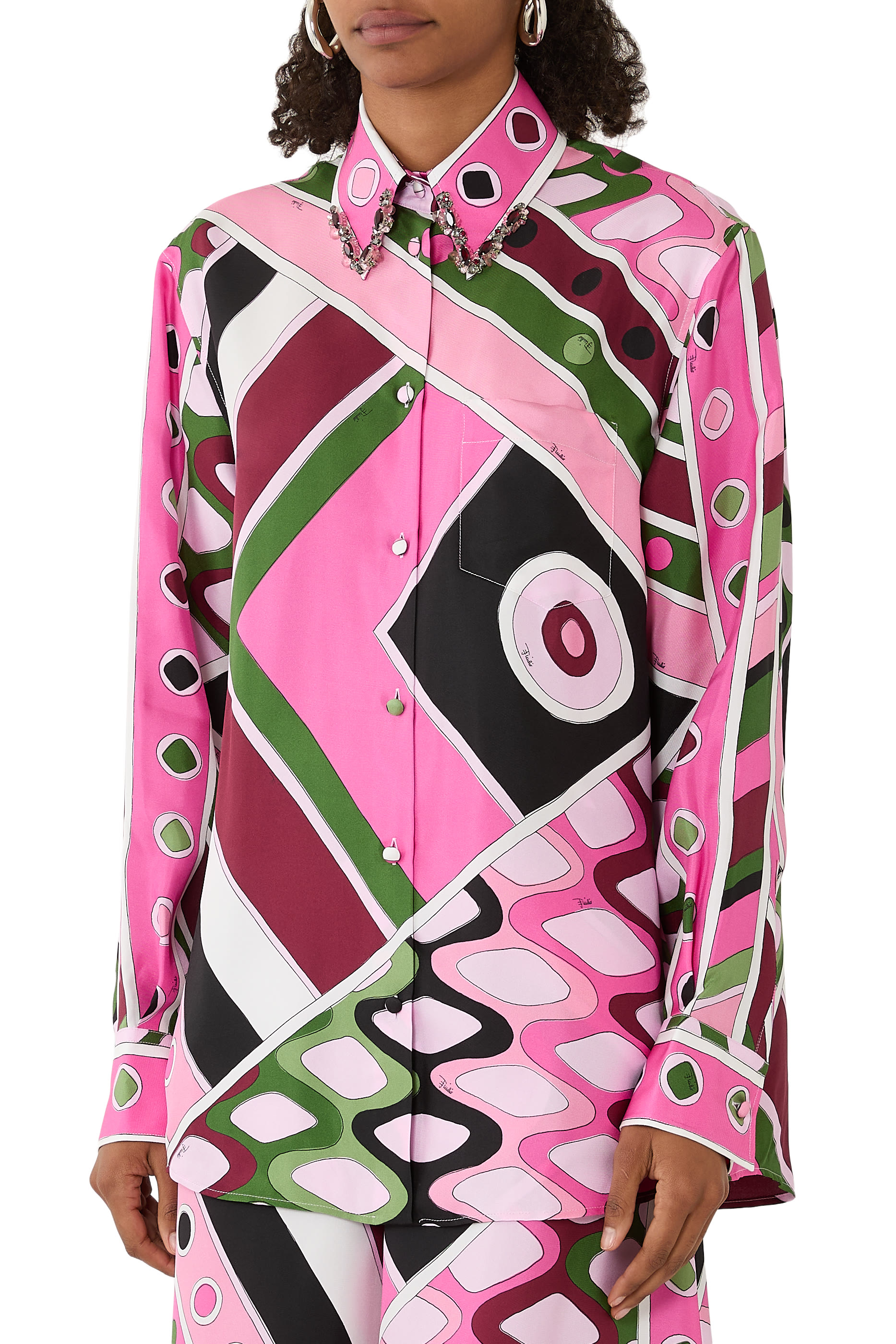 Vivara-Print Silk-Twill Shirt