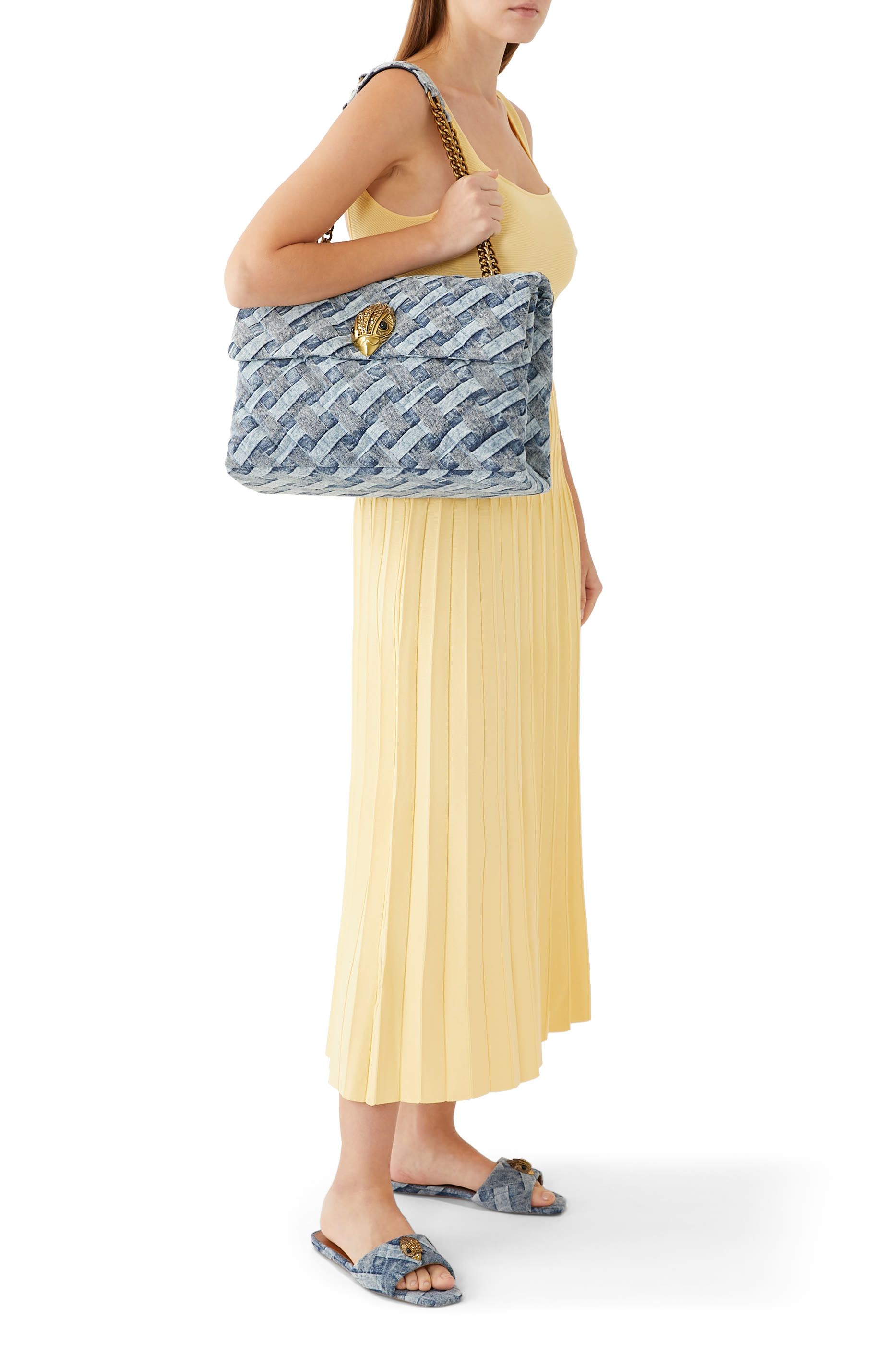 Kensington Denim Flat Sandals