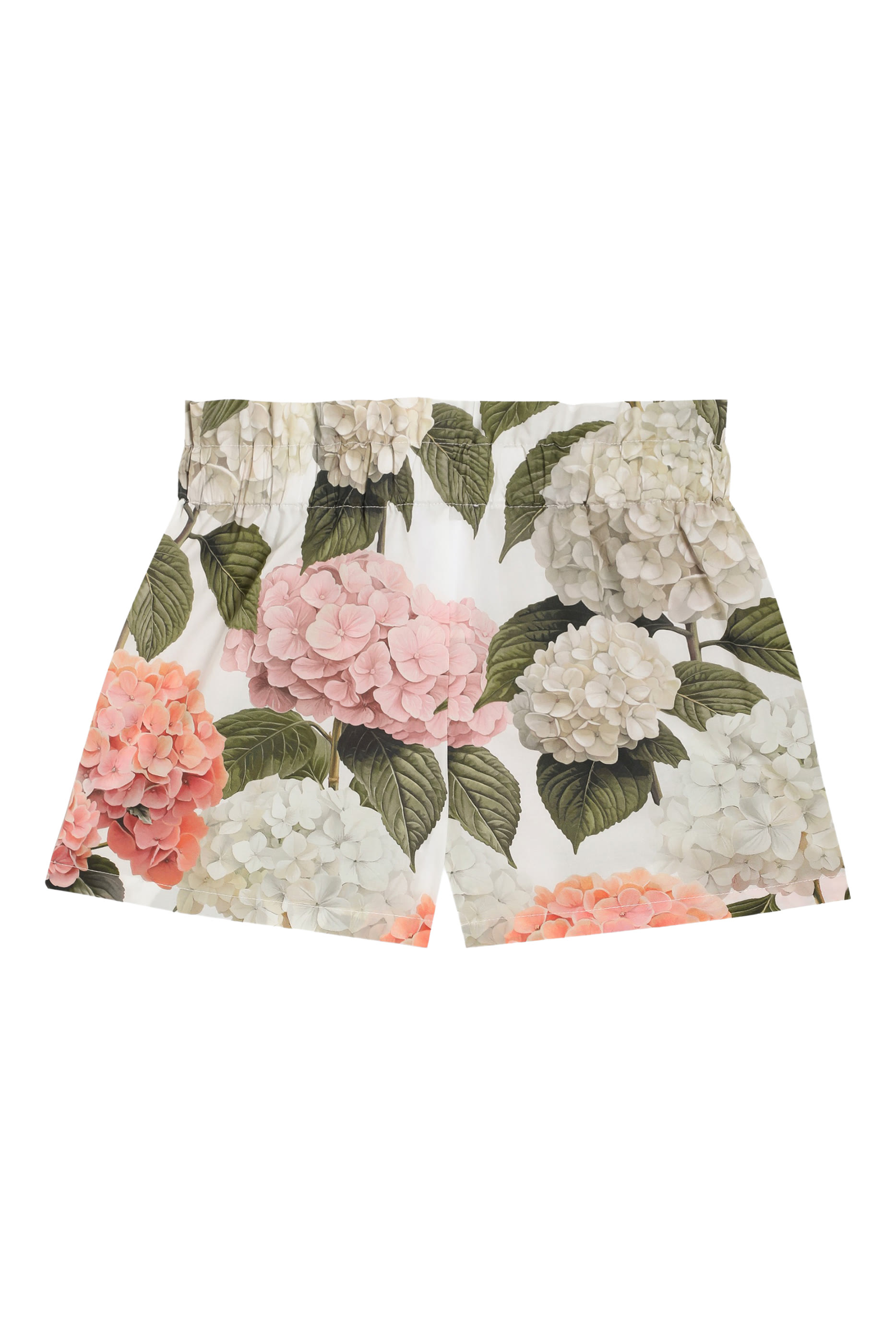 Kids Hydrangea-Print Poplin Shorts 