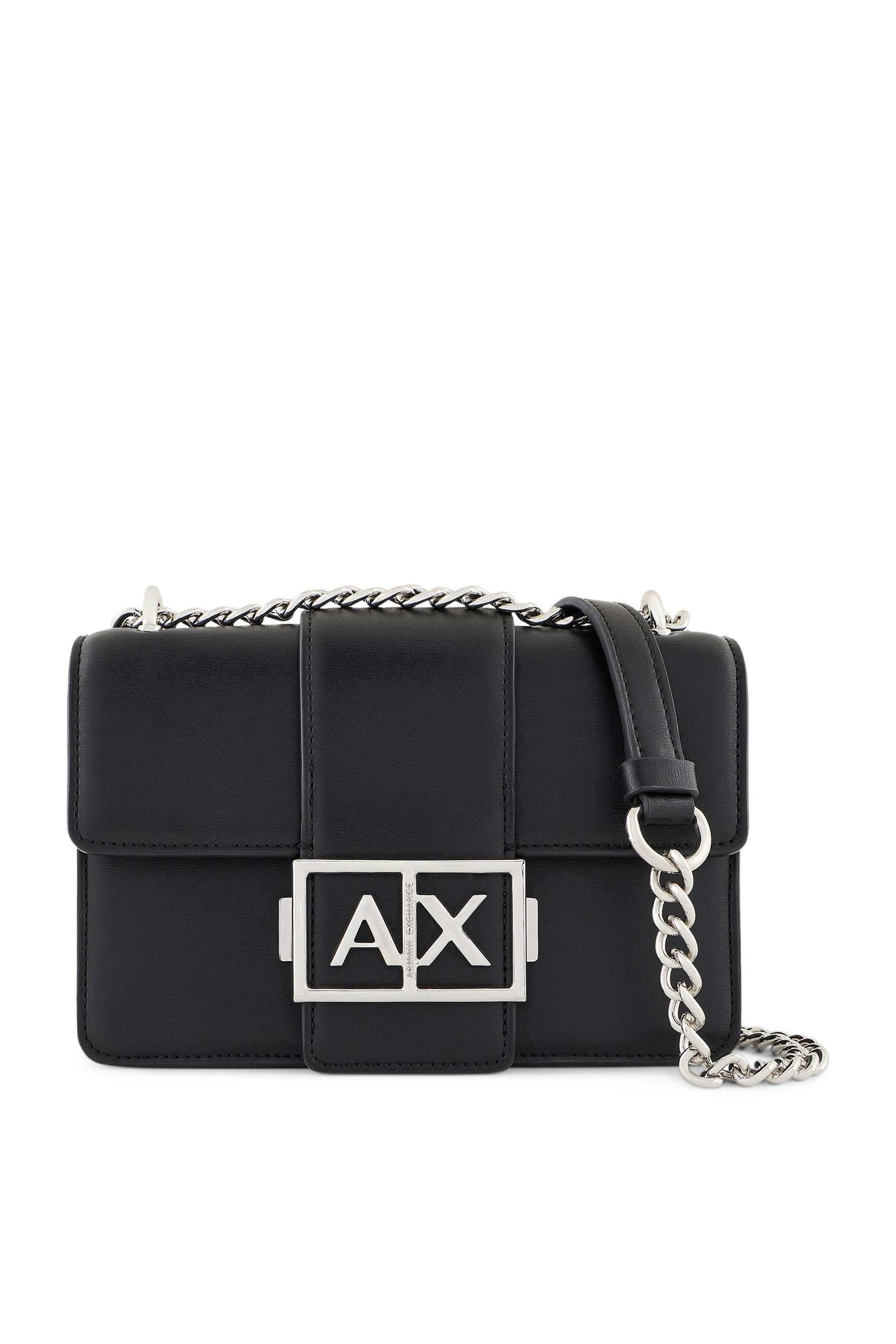 Metal Logo Shoulder Bag
