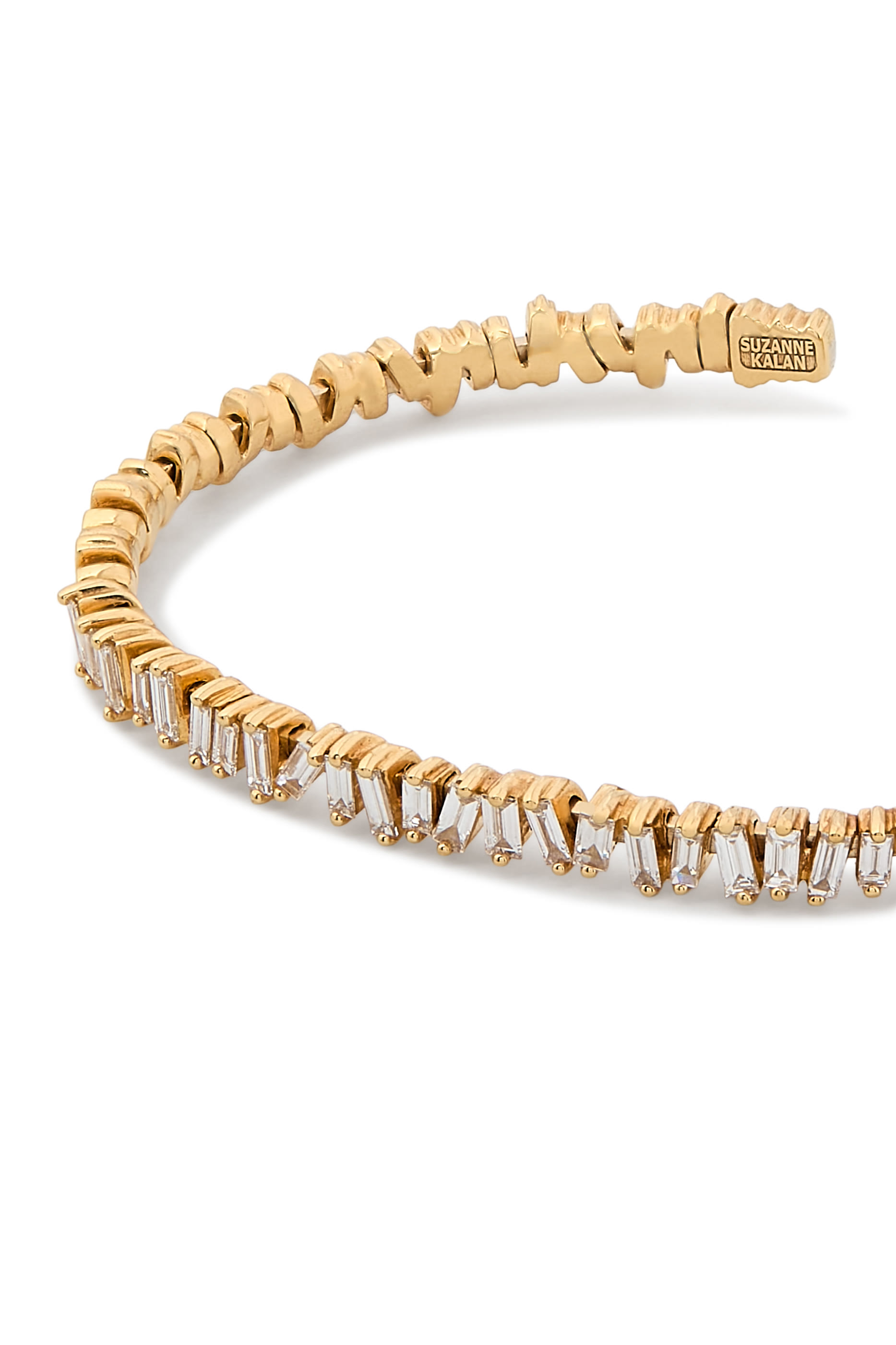 Classic Diamond Bangle, 18K Yellow Gold 