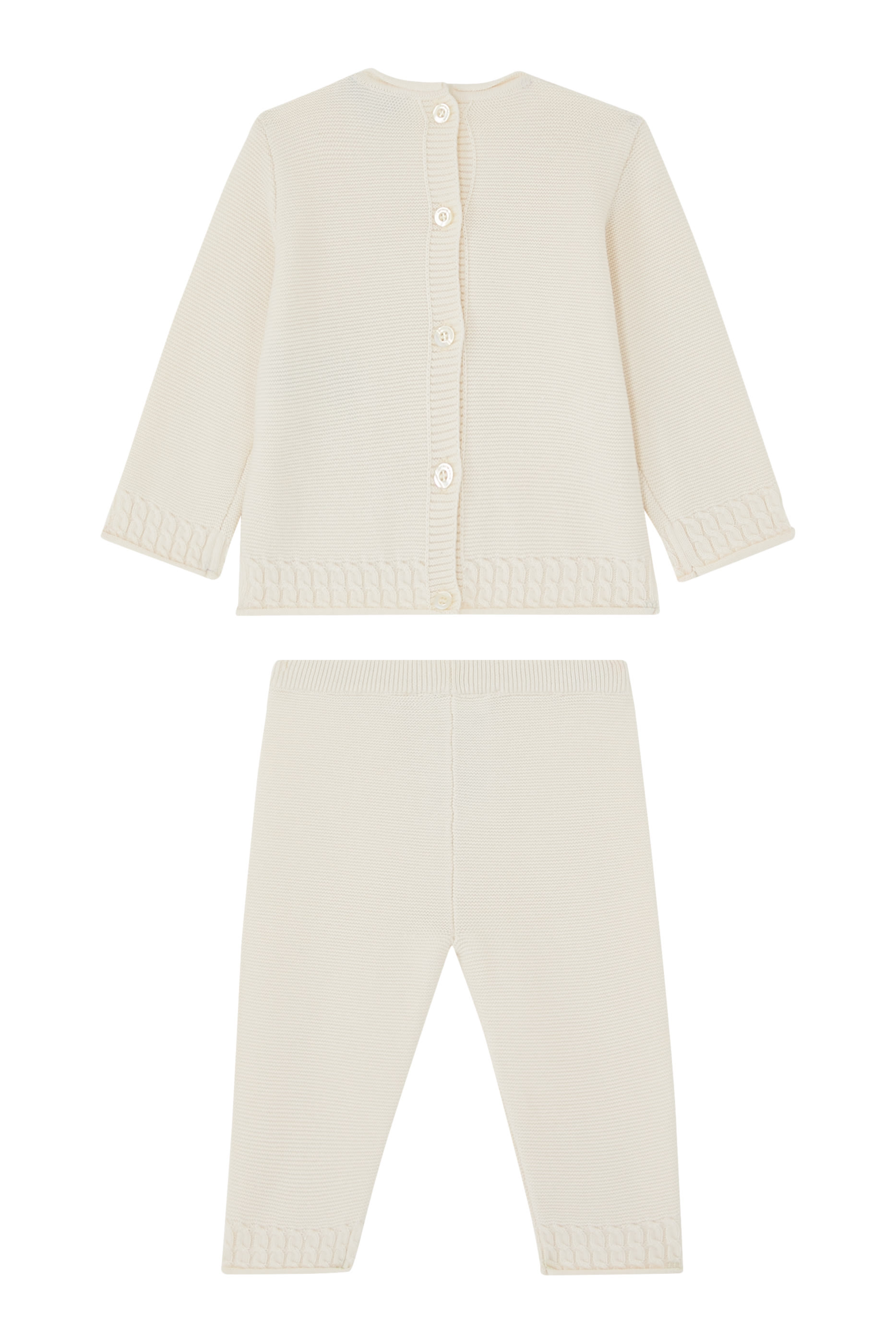 Kids Micro Eagle Logo Knitted Top and Bottoms