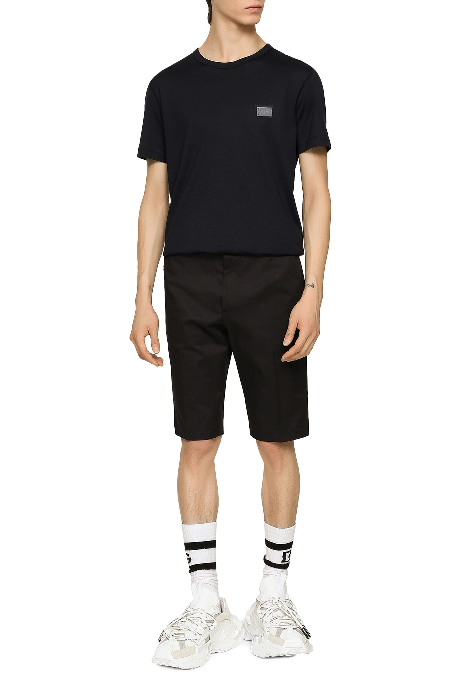 Cotton T-Shirt with Branded Tag