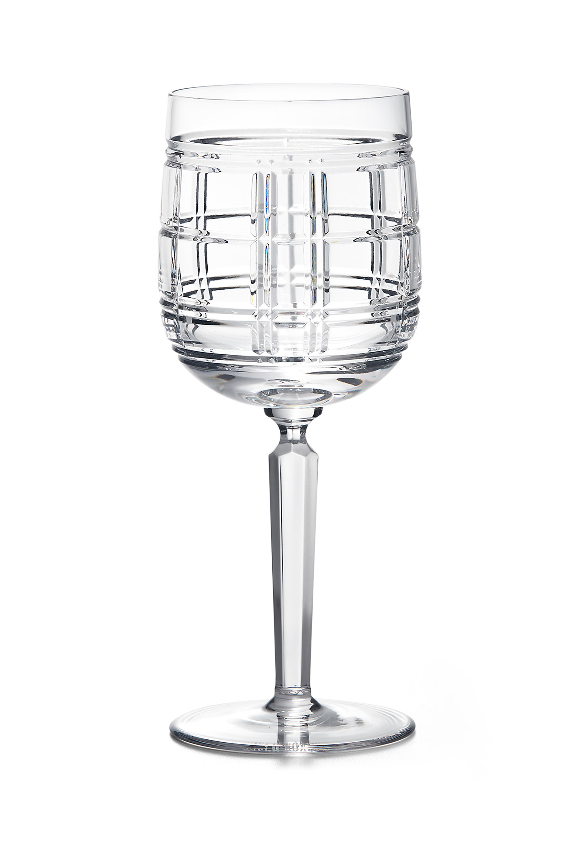 Hudson Plaid Red Wine Glass