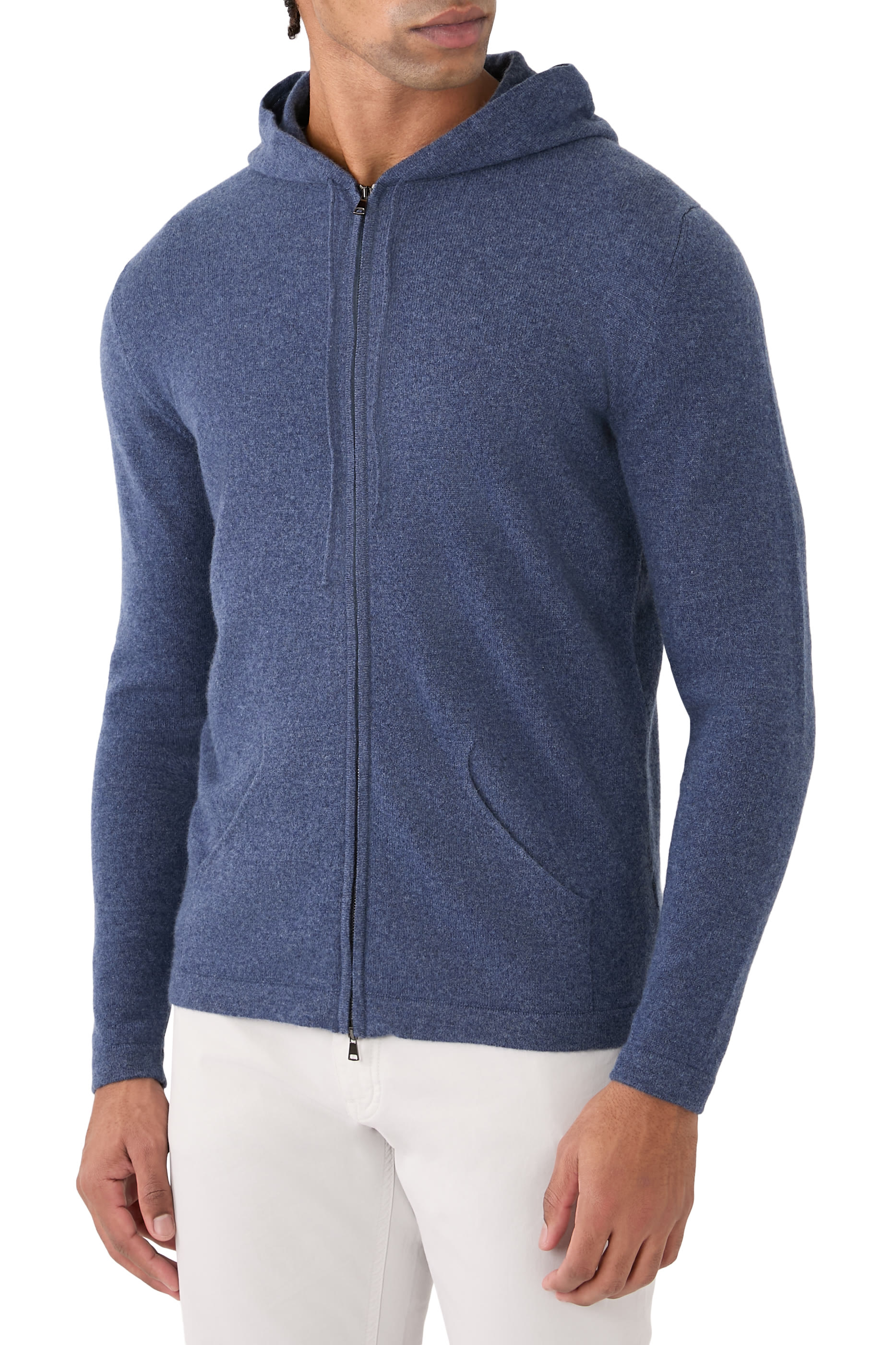 2-Ply Cashmere Zip Hoodie