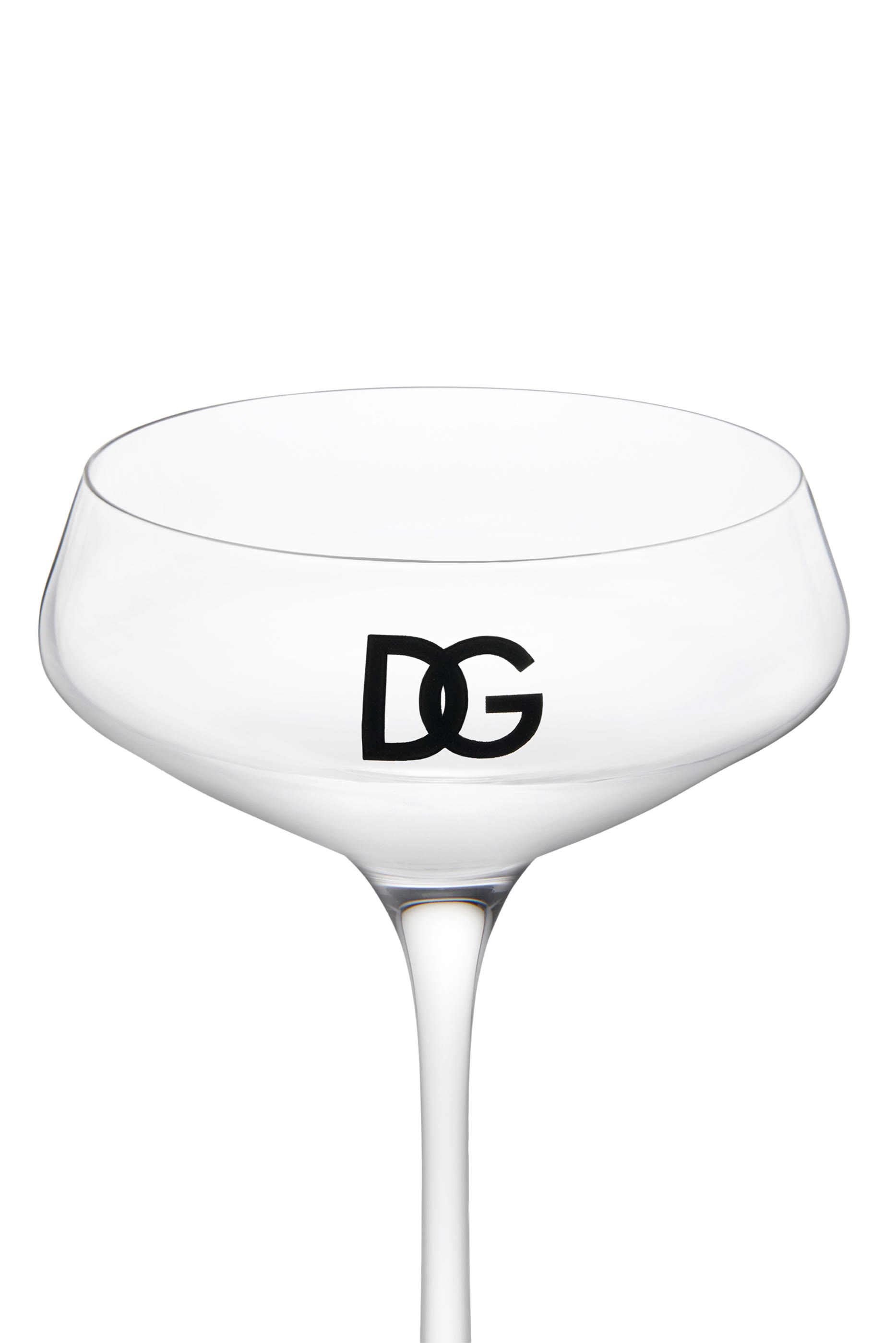 Logo Champagne Saucers, Set of 2