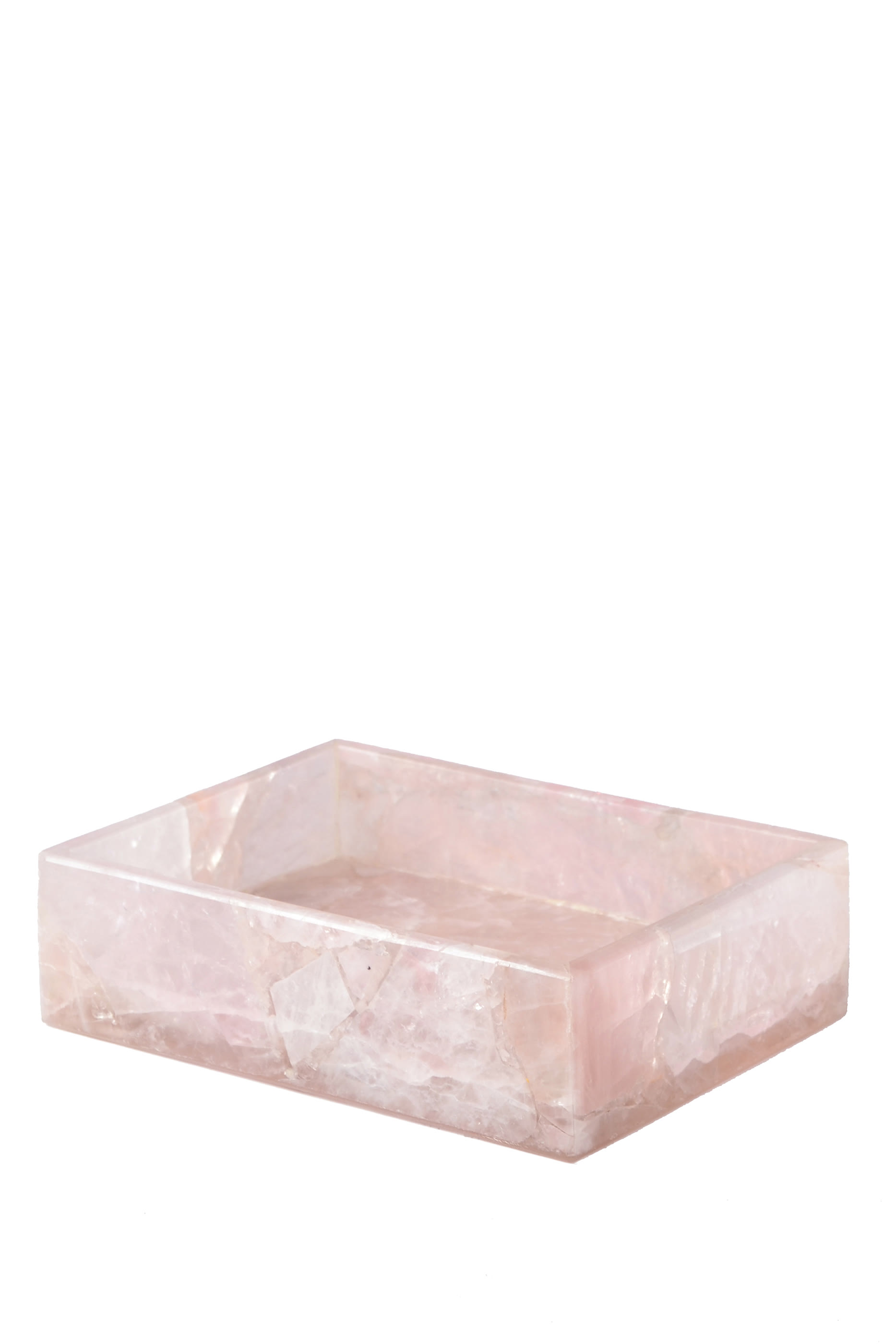 Taj Rose Quartz Soap Dish