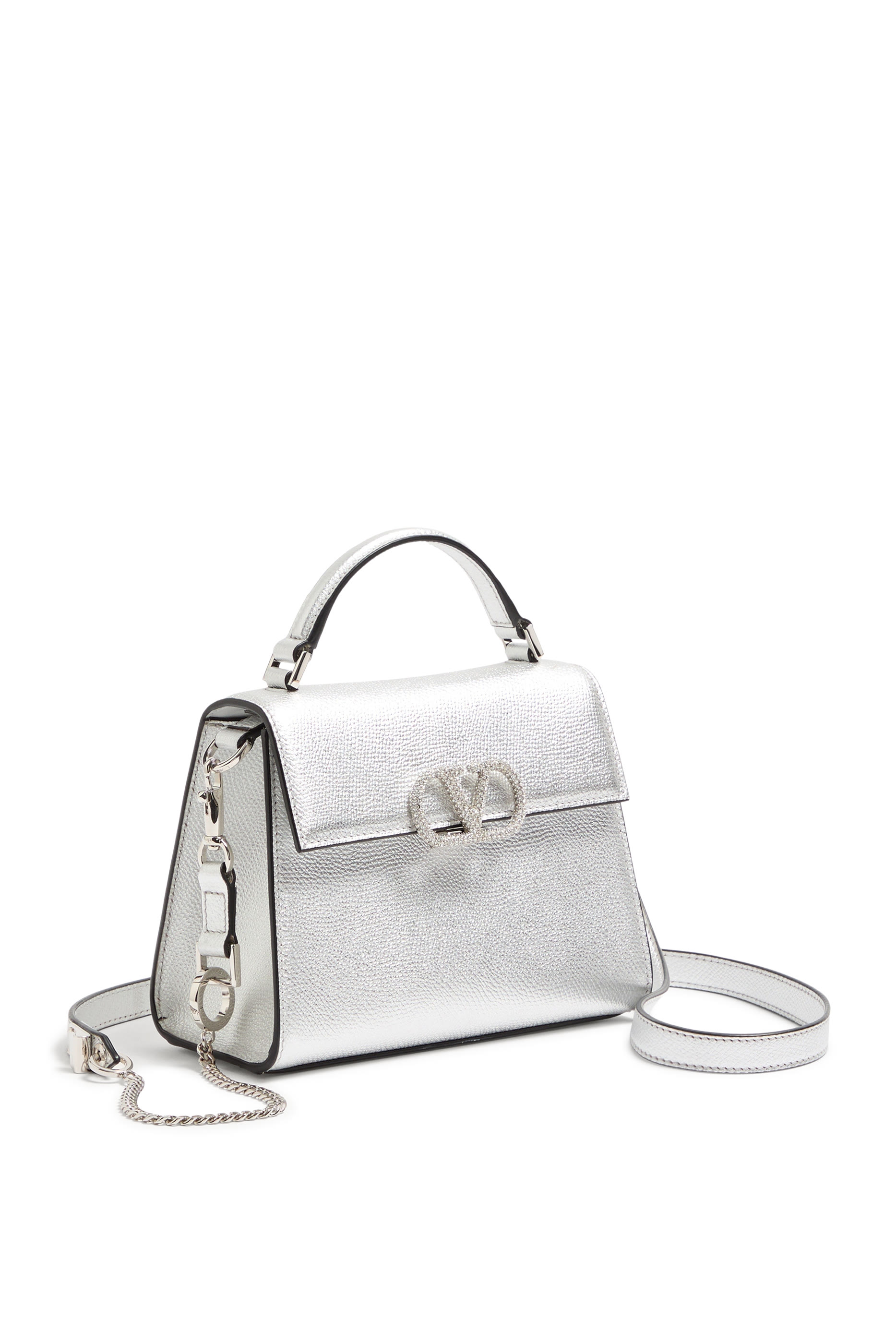 VLogo Crystal Mini Top-Handle Bag