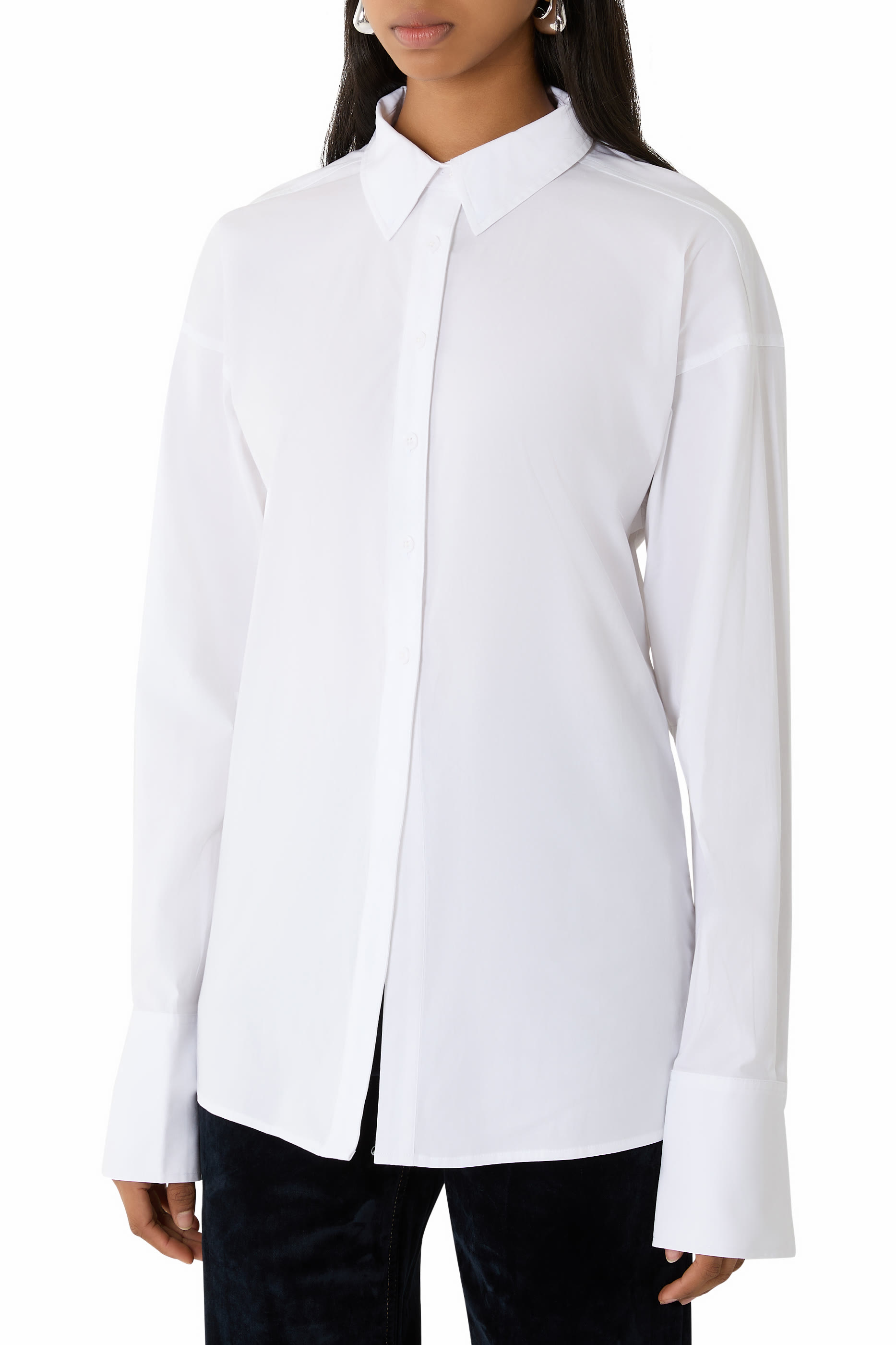  Poplin Tie Back Shirt