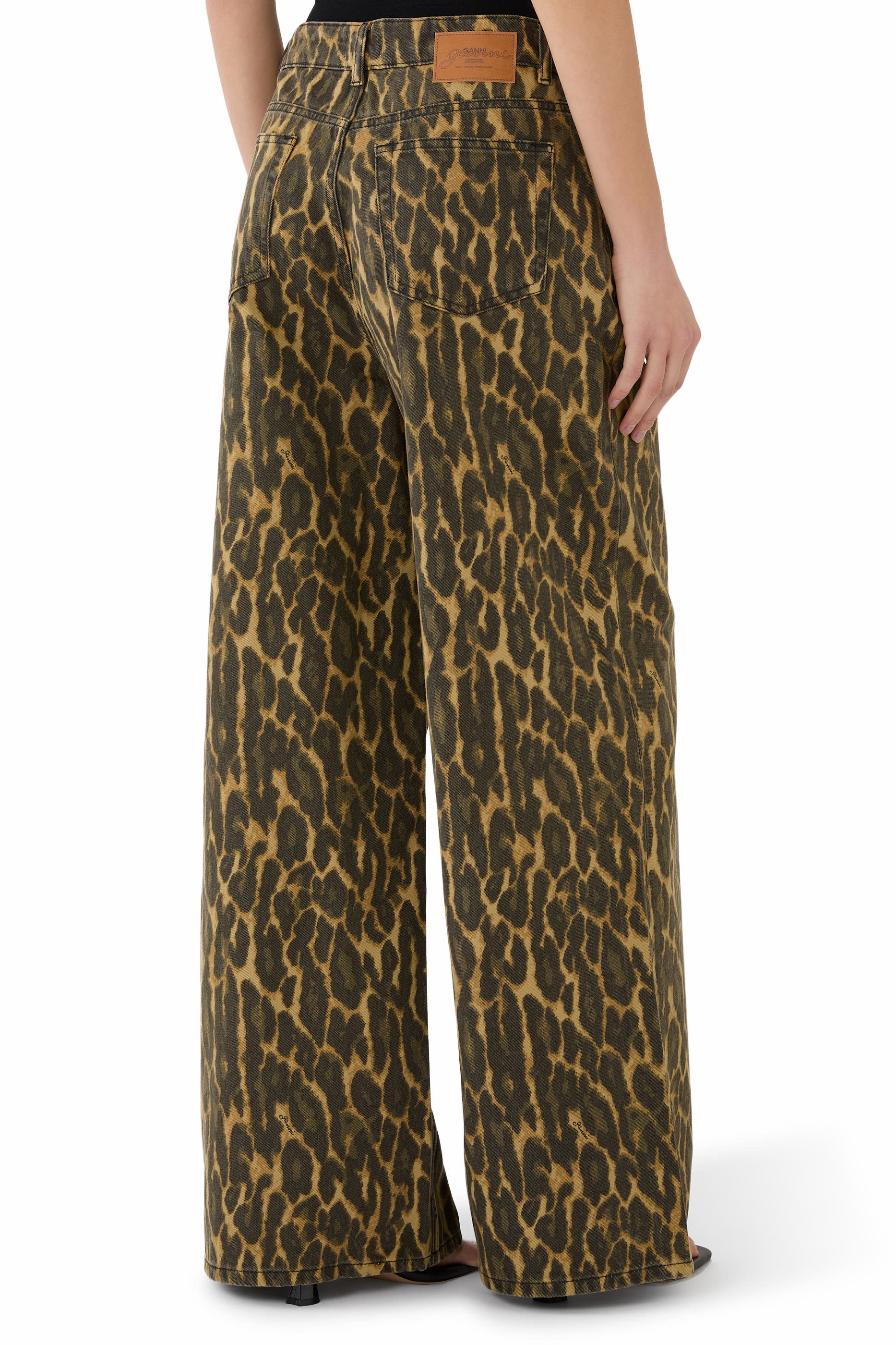 Leopard Baggy Jeans