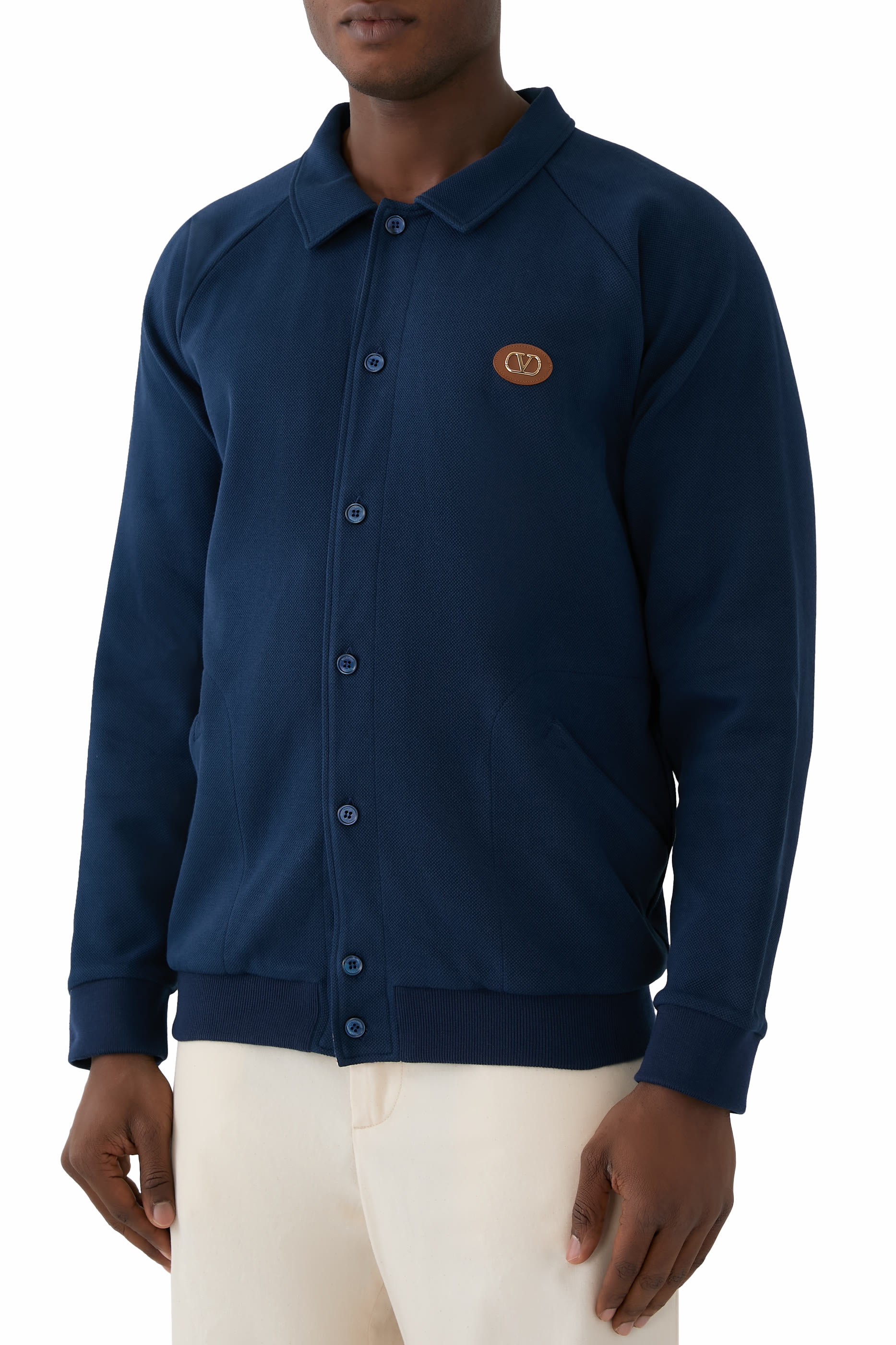 VLogo Patch Shirt Jacket