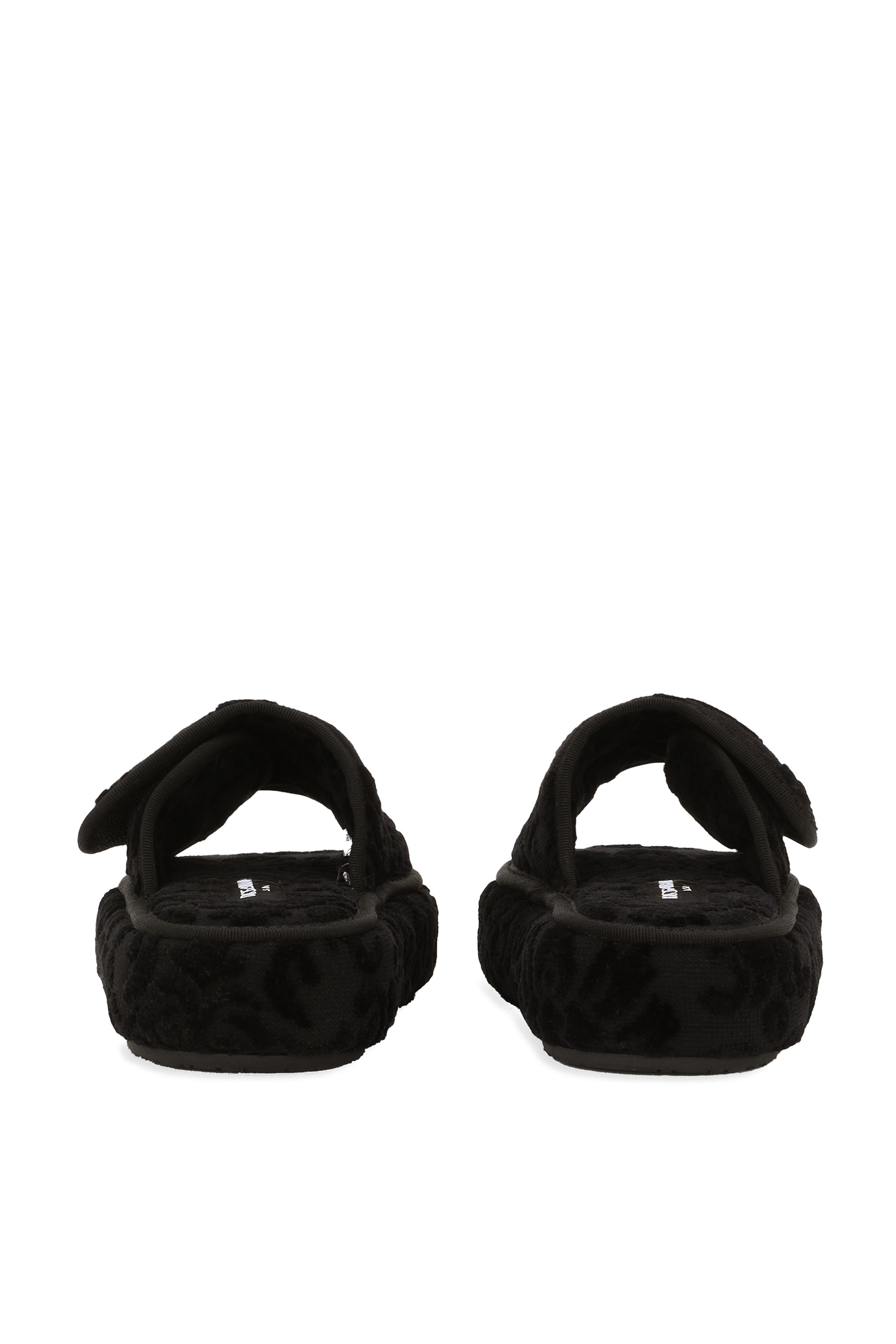 Jacquard Terry Cotton Plateau Slippers