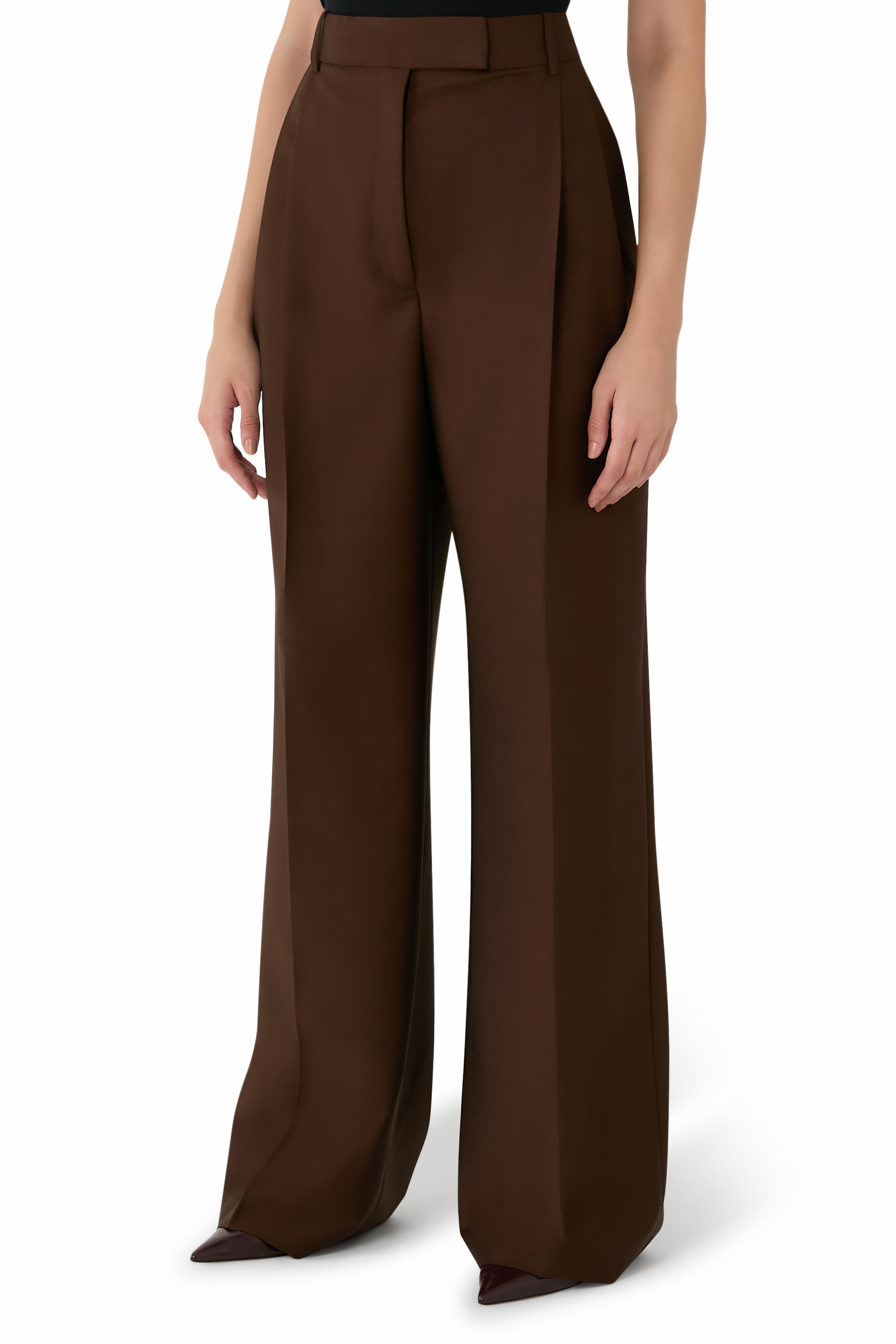 Dual Tone Pique Tailored Trousers 