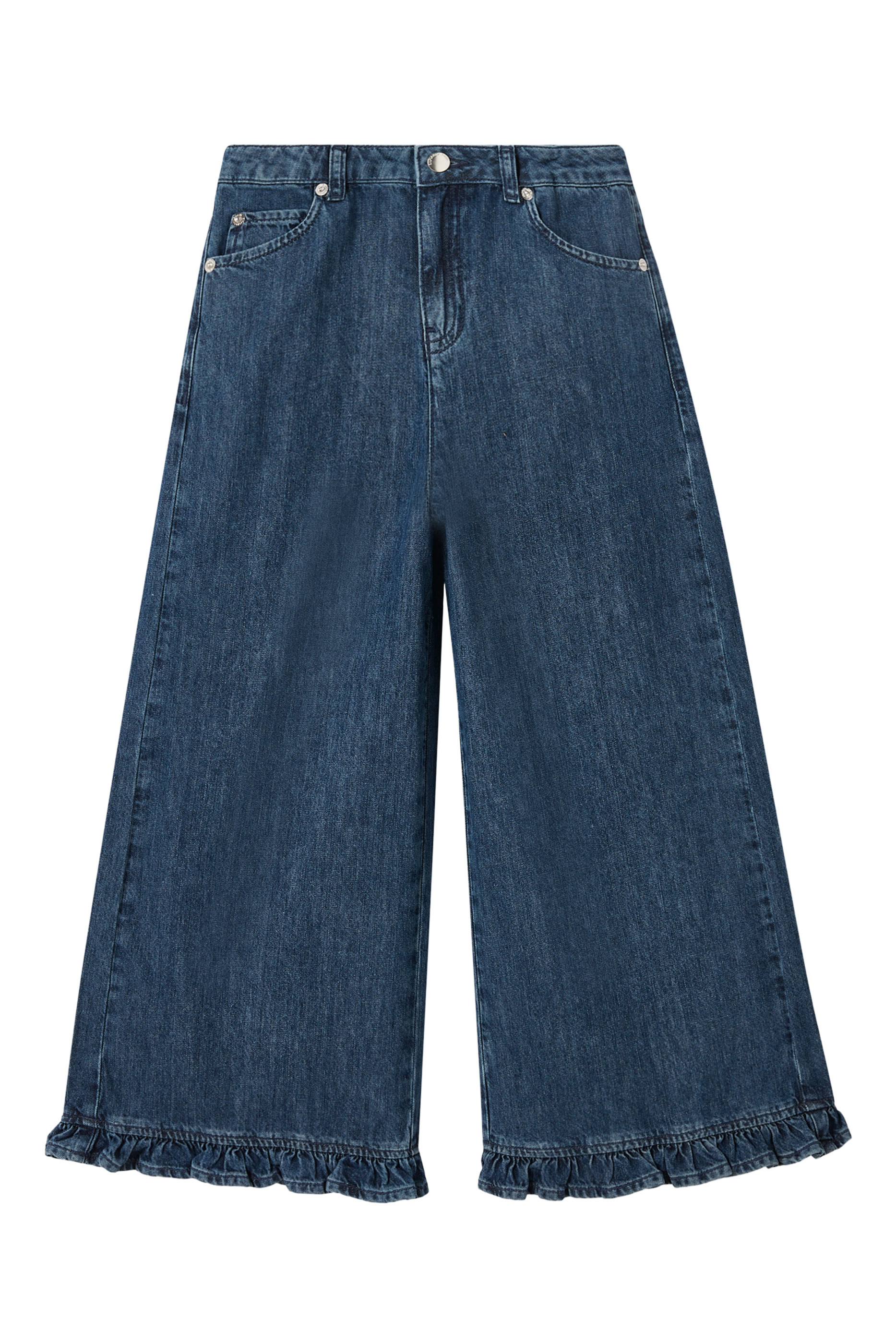 Kids Ruffles Denim Jeans