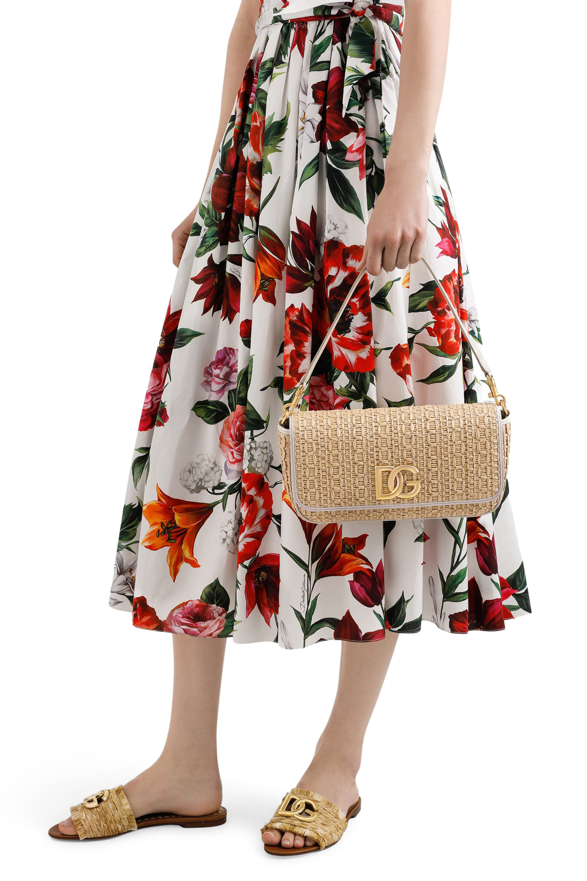 Rafia Crochet Shoulder Bag