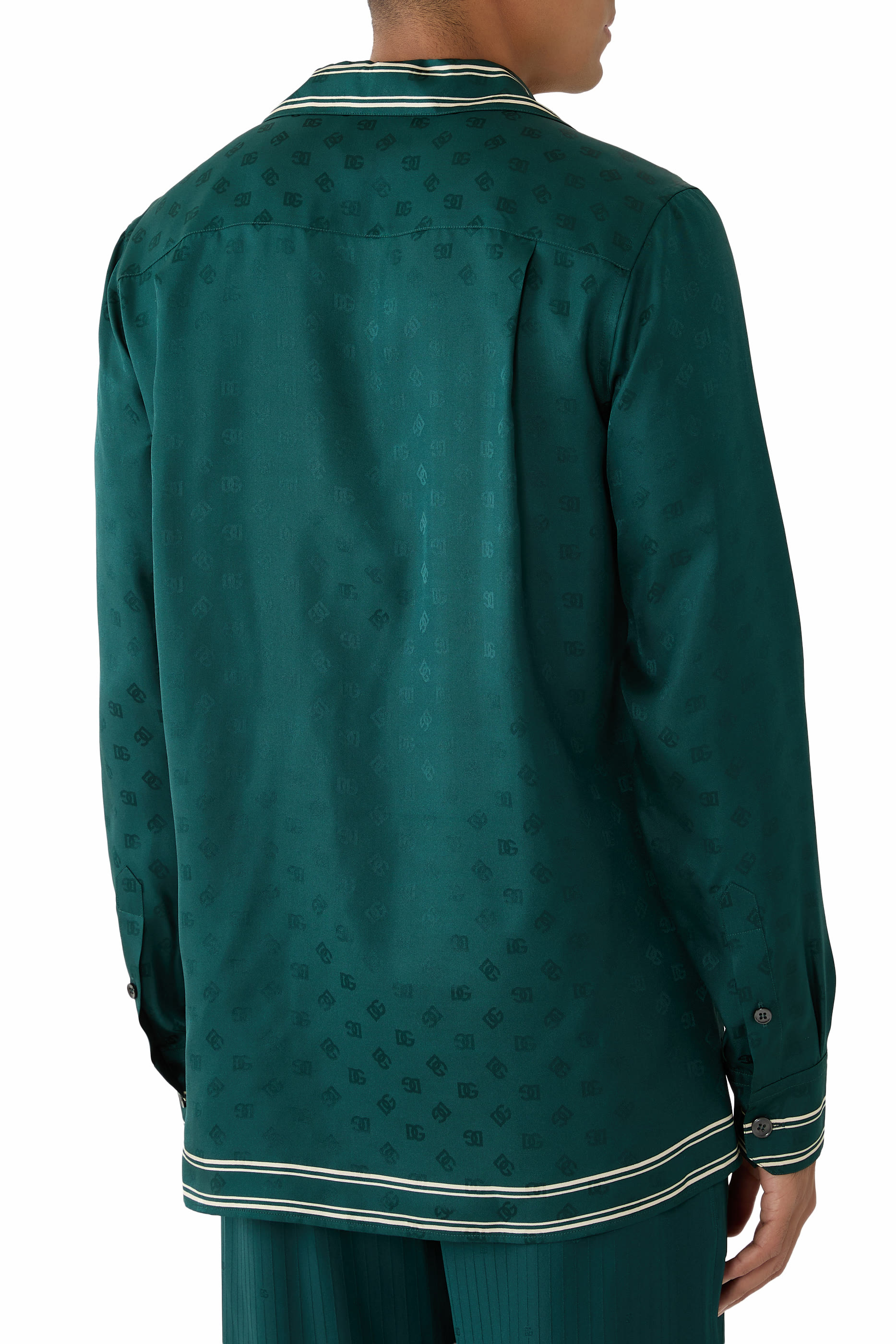  Logo-Print Vanity Twill Shirt