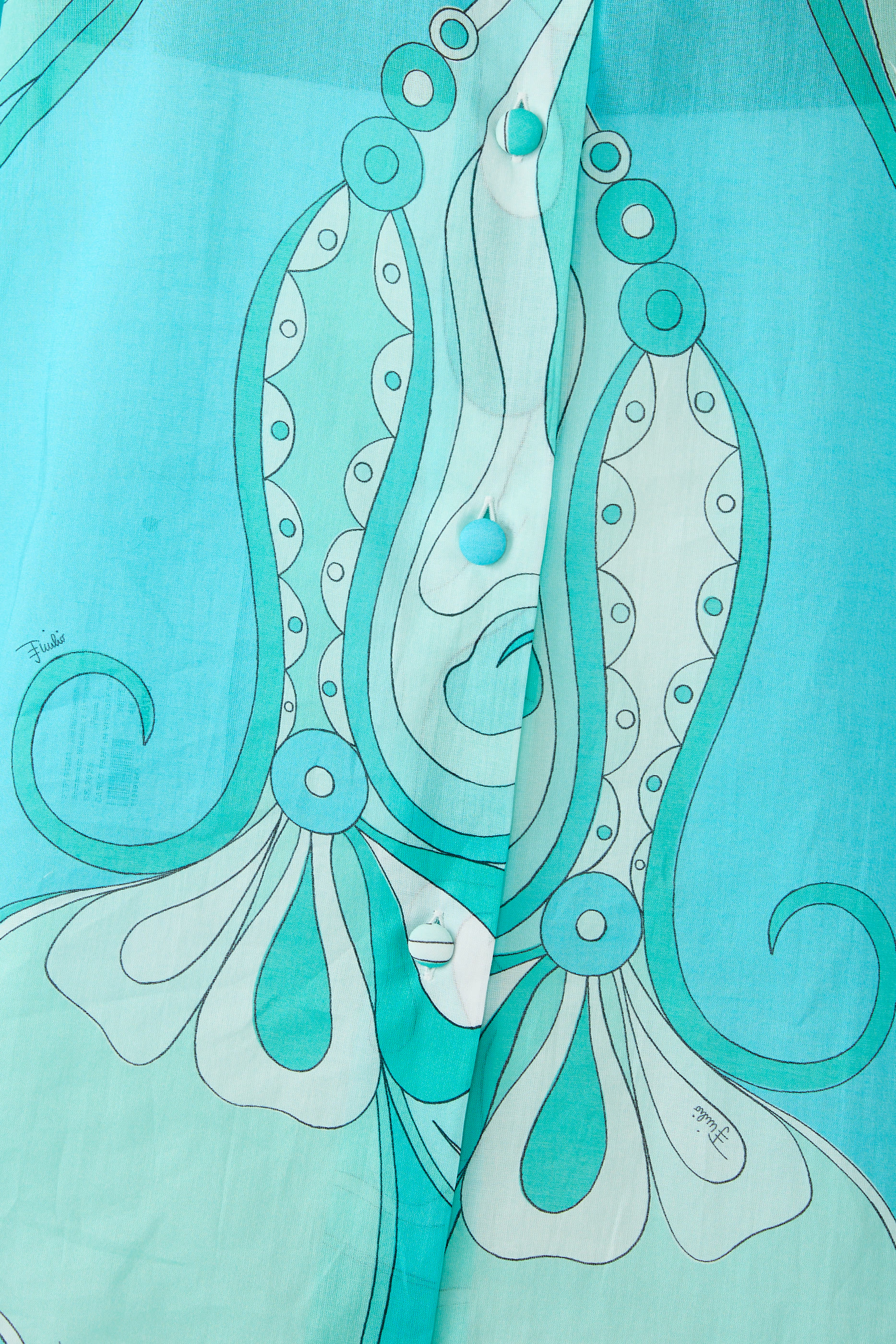 Orchidee Print Cotton Shirt