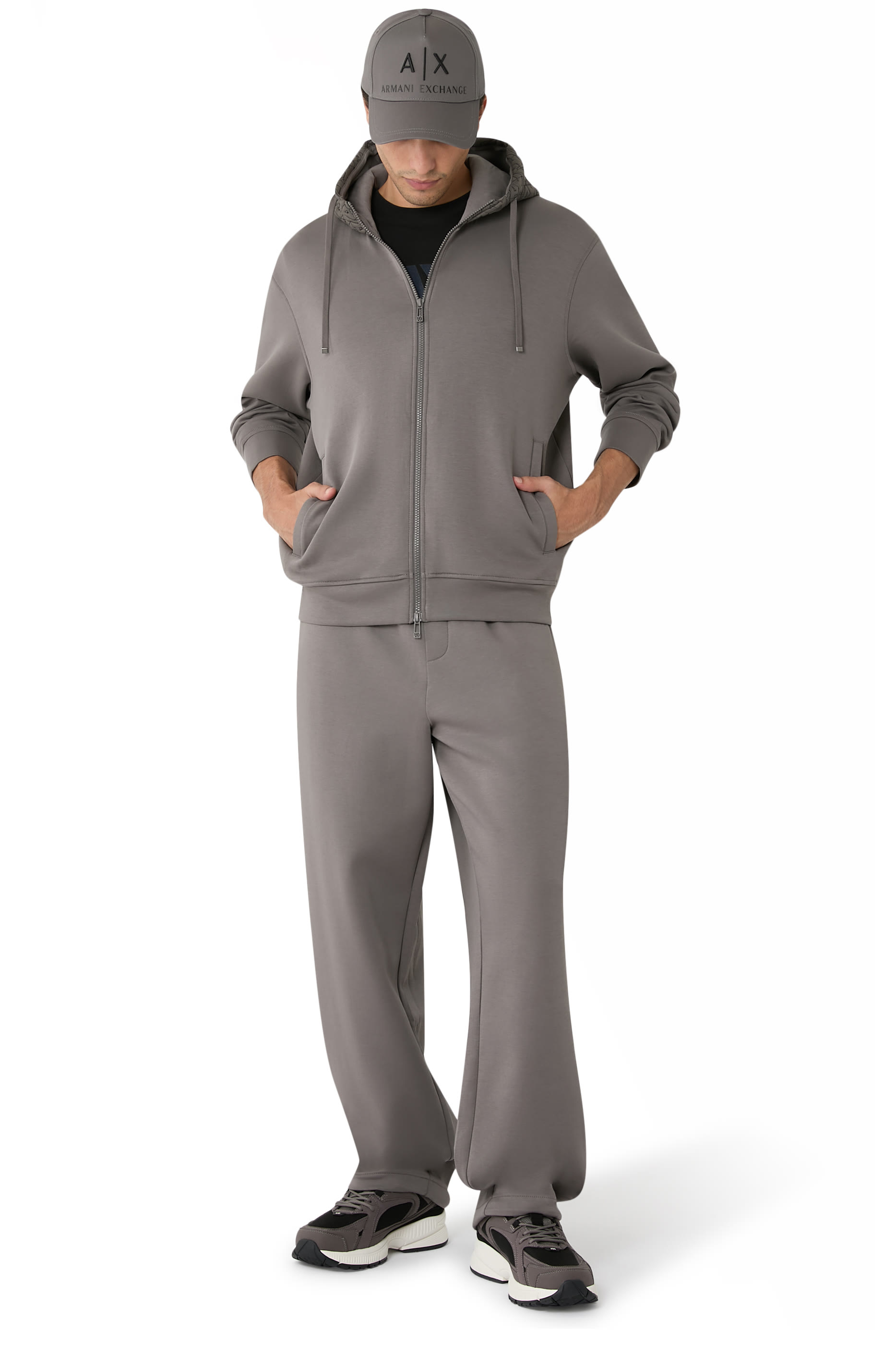 Logo Execution Full Zip Hoodie Sweatshirt