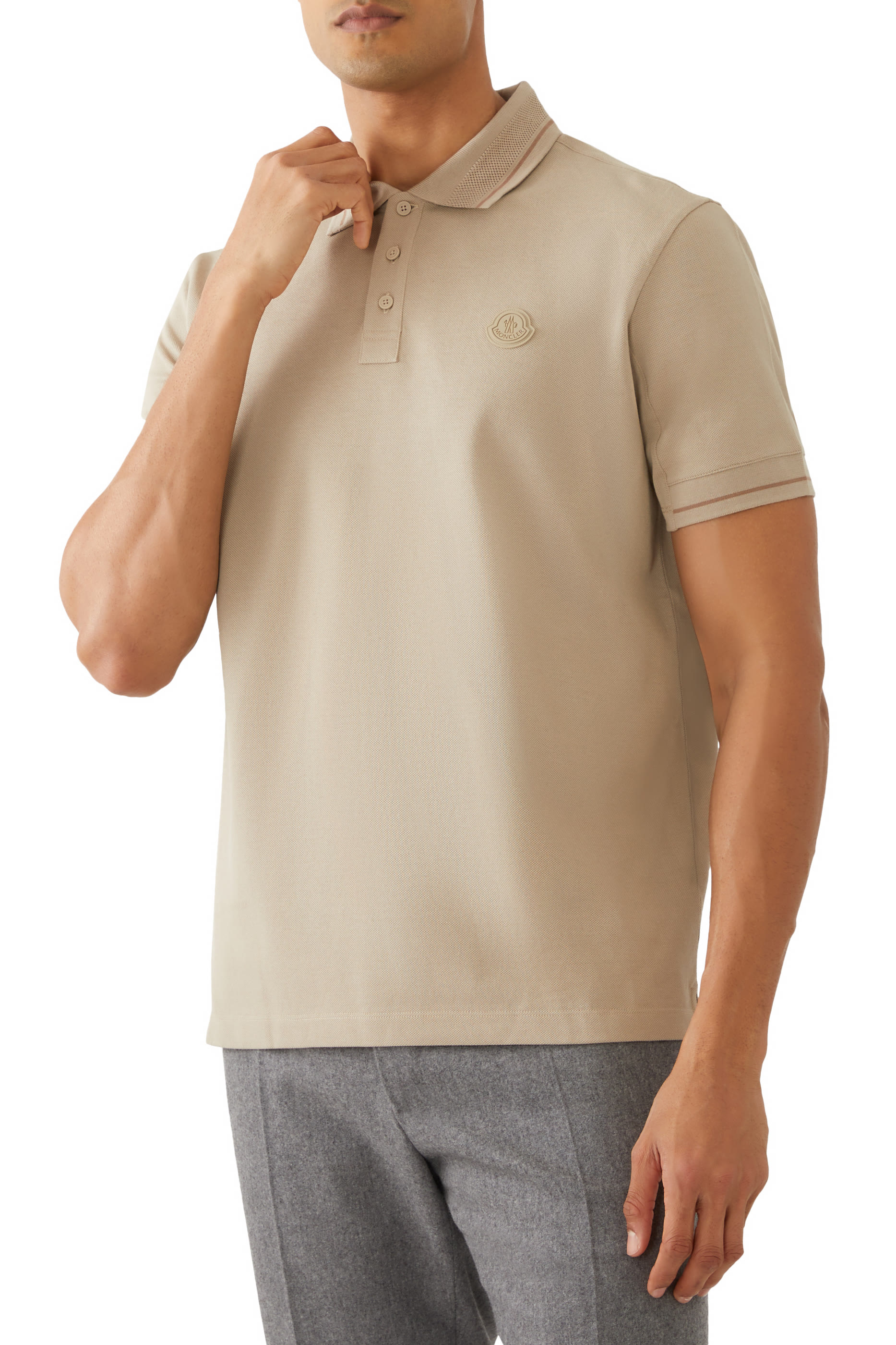 Short Sleeved Logo Polo Shirt