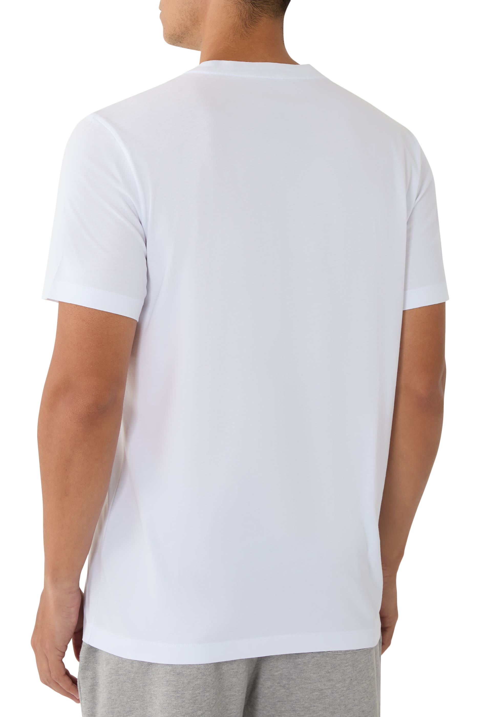  Logo Patch Cotton T-Shirt - Pack of 3 