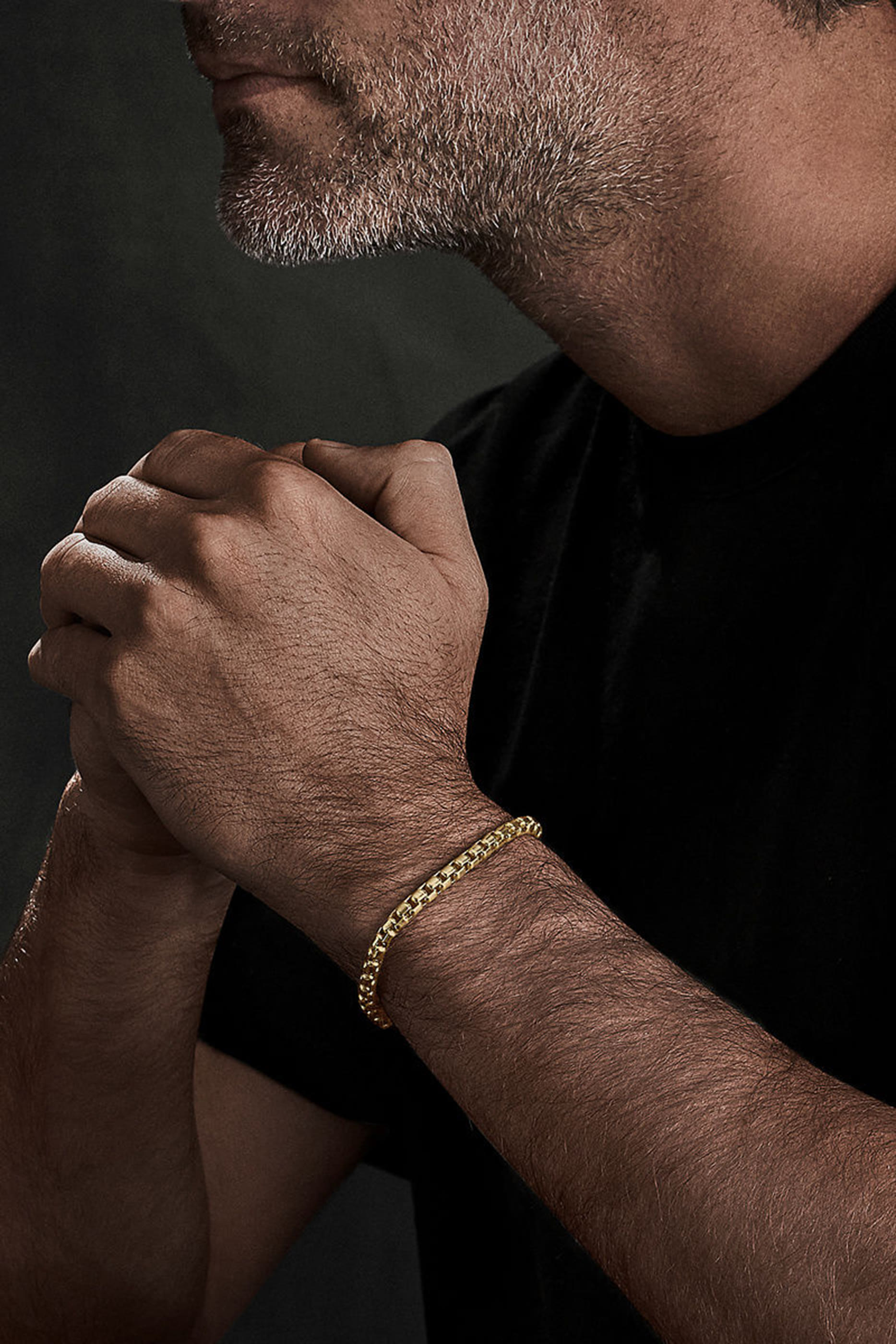 	18K YG Box Chain Bracelet