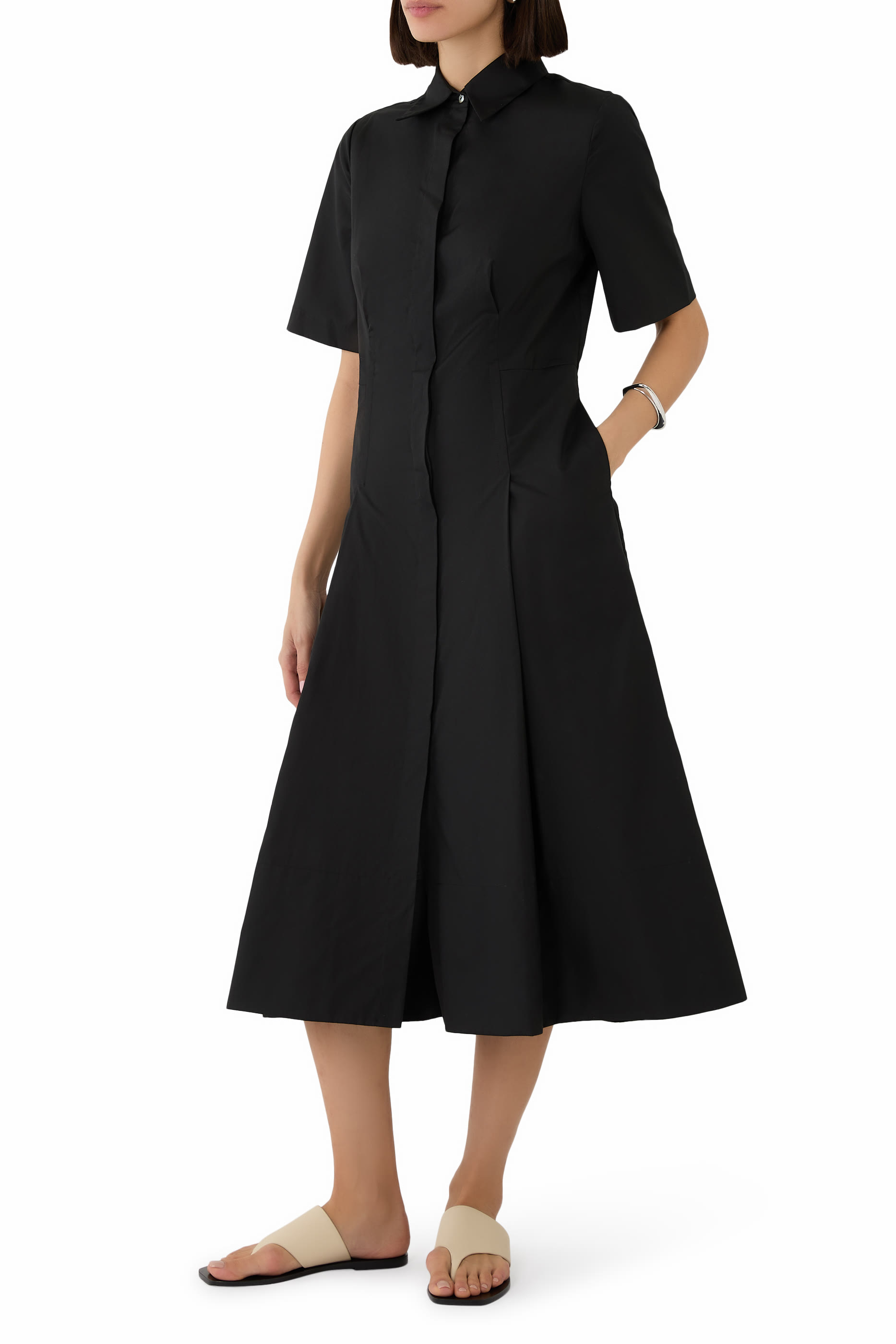 Short Sleeves Shirt Dress