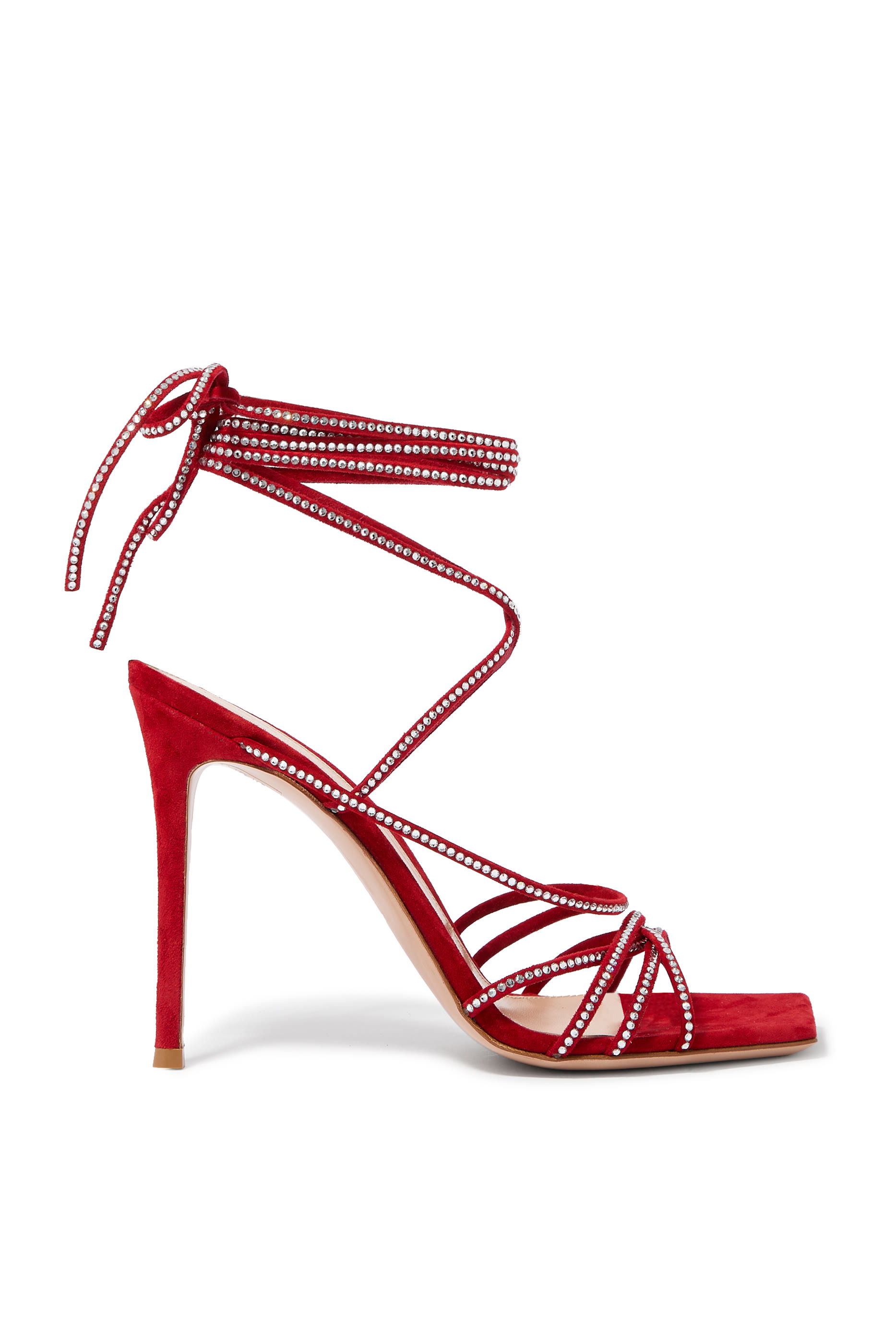 Crystal-Embellished 105 Suede Sandals 