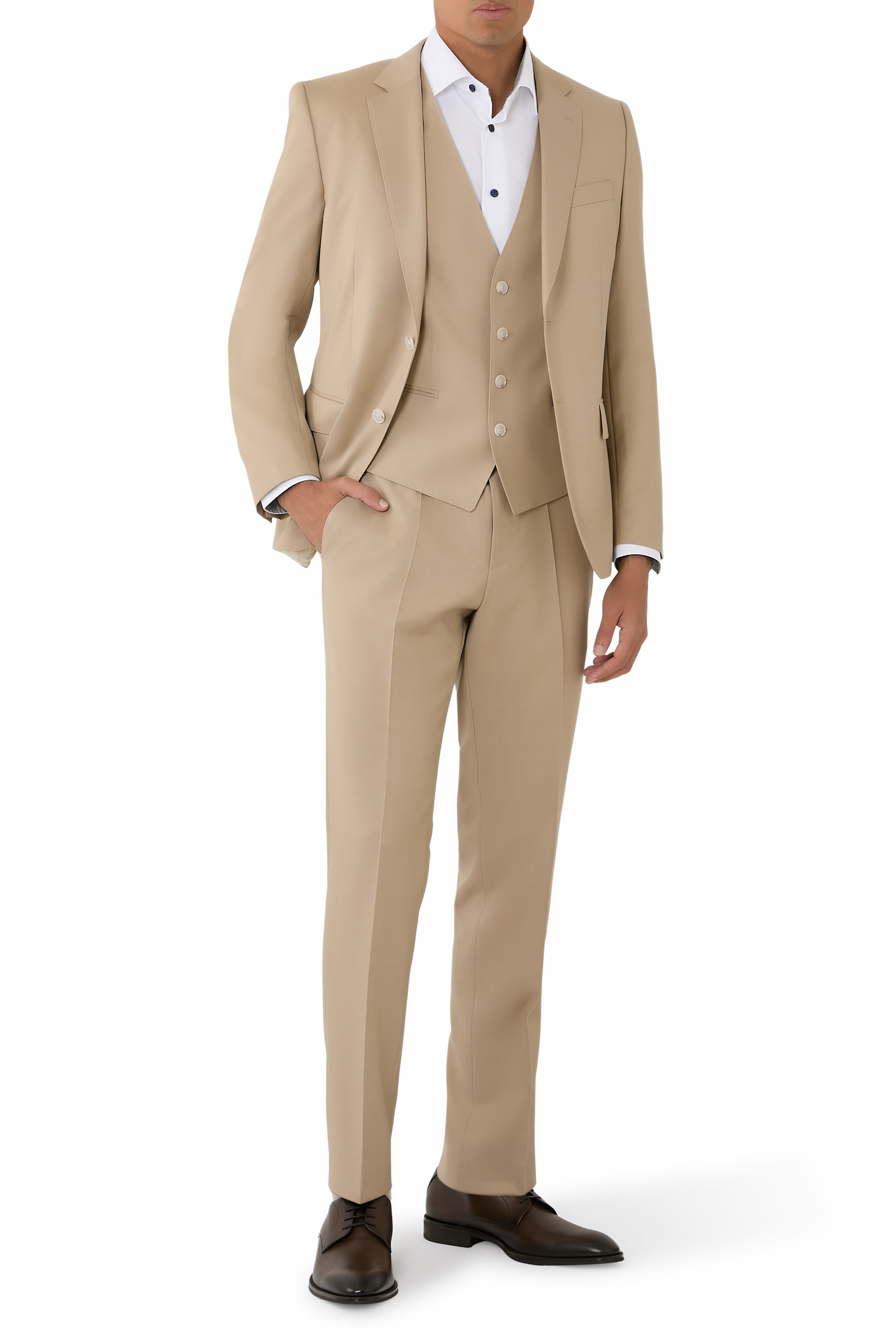 Geometric Effect Signature Twill Shirt