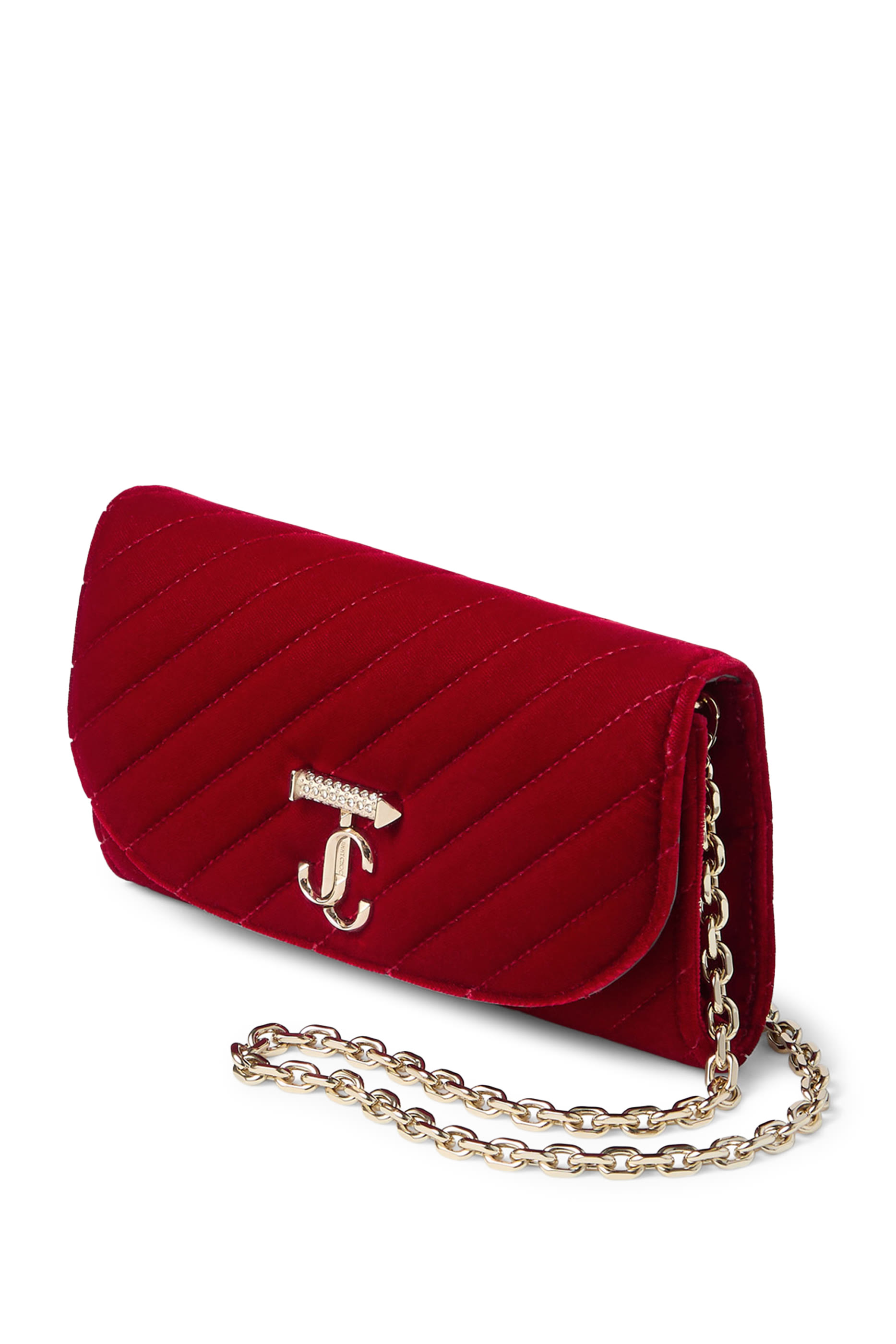 Logo Quilted Curve Wallet