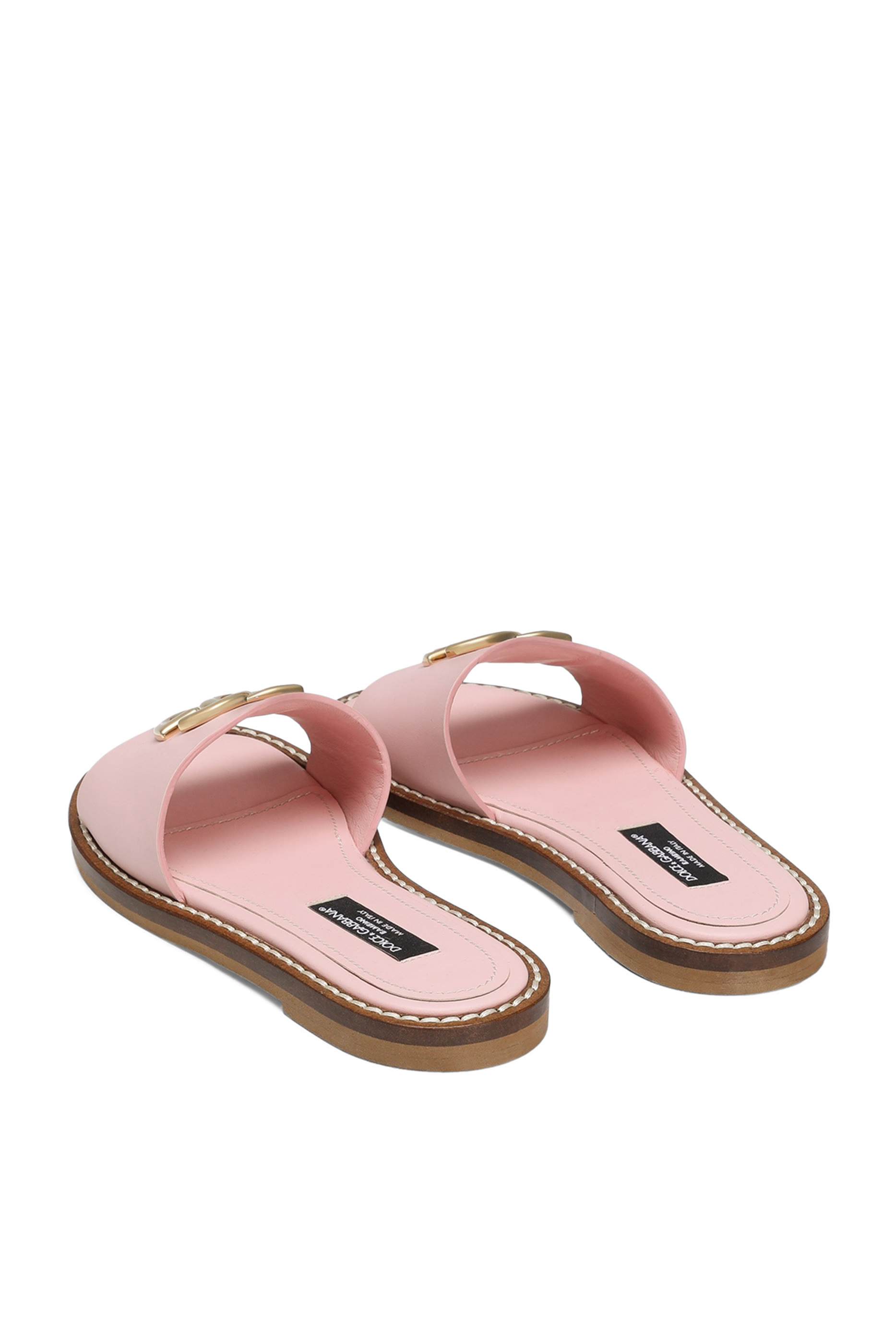Kids Flat Calfskin Slippers