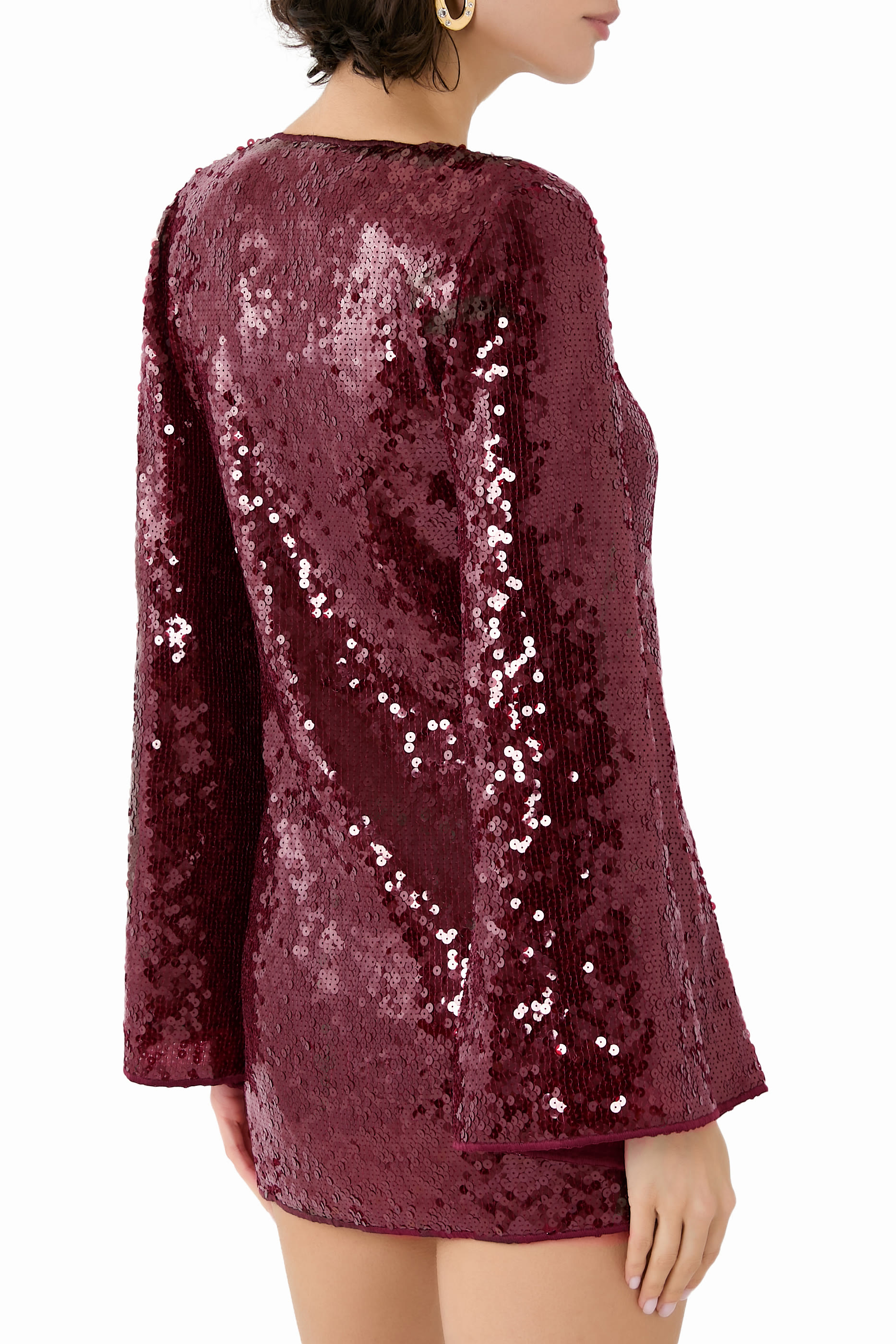 Marilyn Sequin Long Sleeved Mini Dress